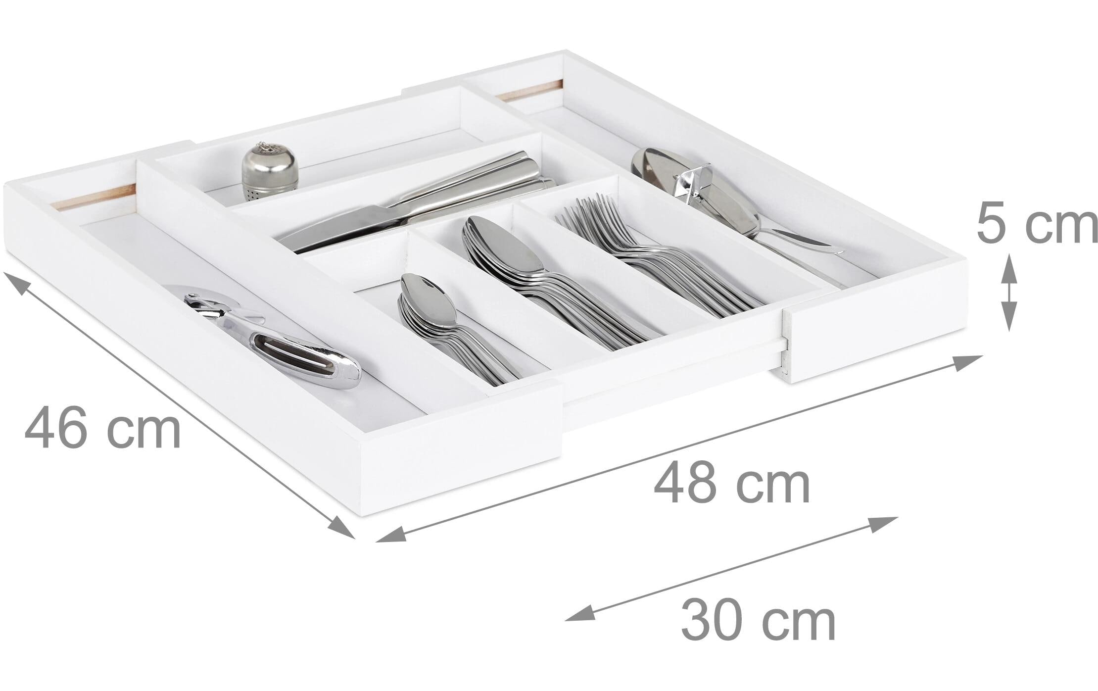 relaxdays Range-couverts »ausziehbar« Ausziehbar