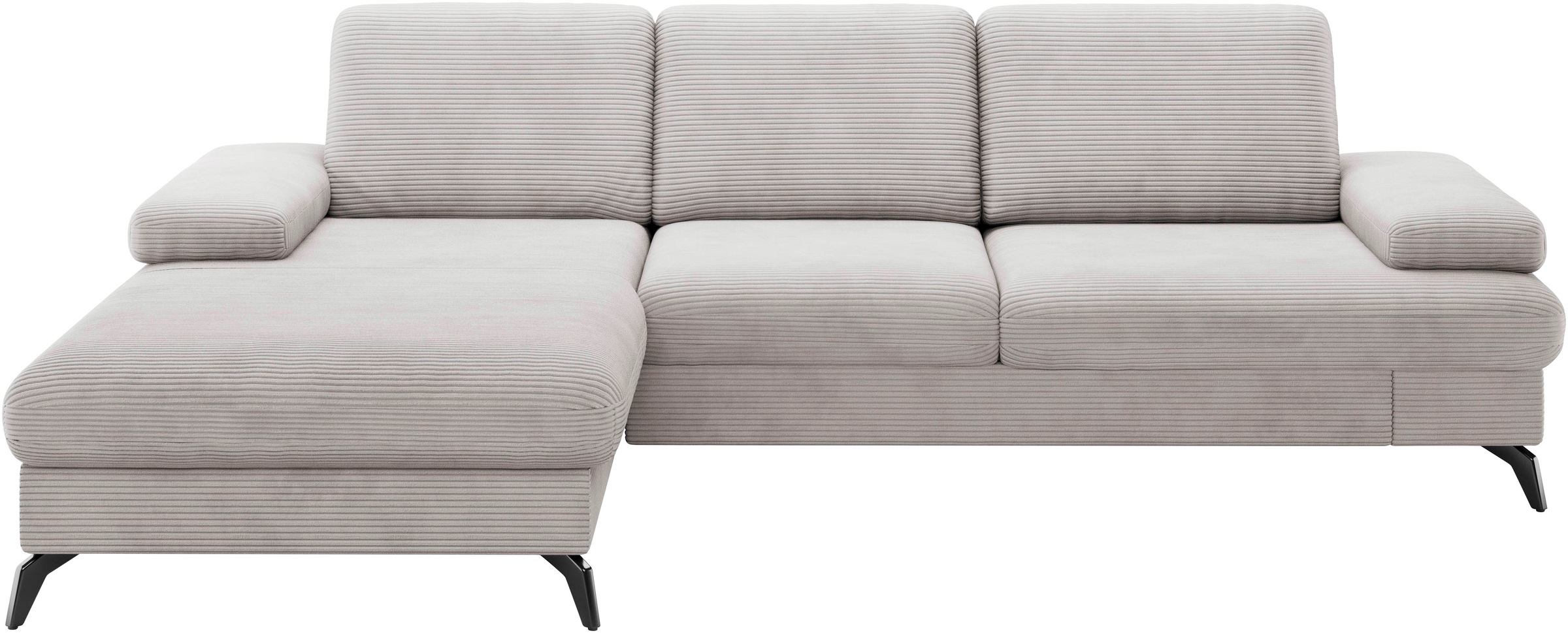 sit&more Ecksofa »Morris Jubi L-Form«, inkl. Armteilfunktion und 1 Zierkissen, wahlweise mit Bettfunktion