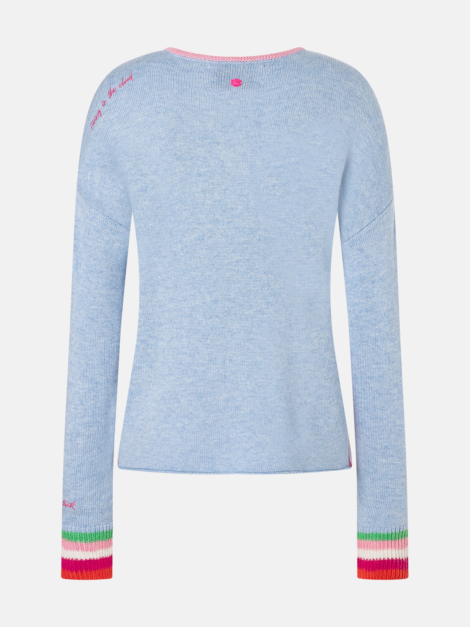 Lieblingsstück Strickpullover »MaraL« mit V-Ausschnitt, gestickte Details