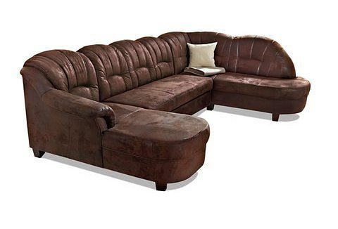 Image of Home affaire Wohnlandschaft "Budapest, viel Platz, Breite 288cm, zeitlos und elegant, U-Form" wahlweise mit Bettfunktion