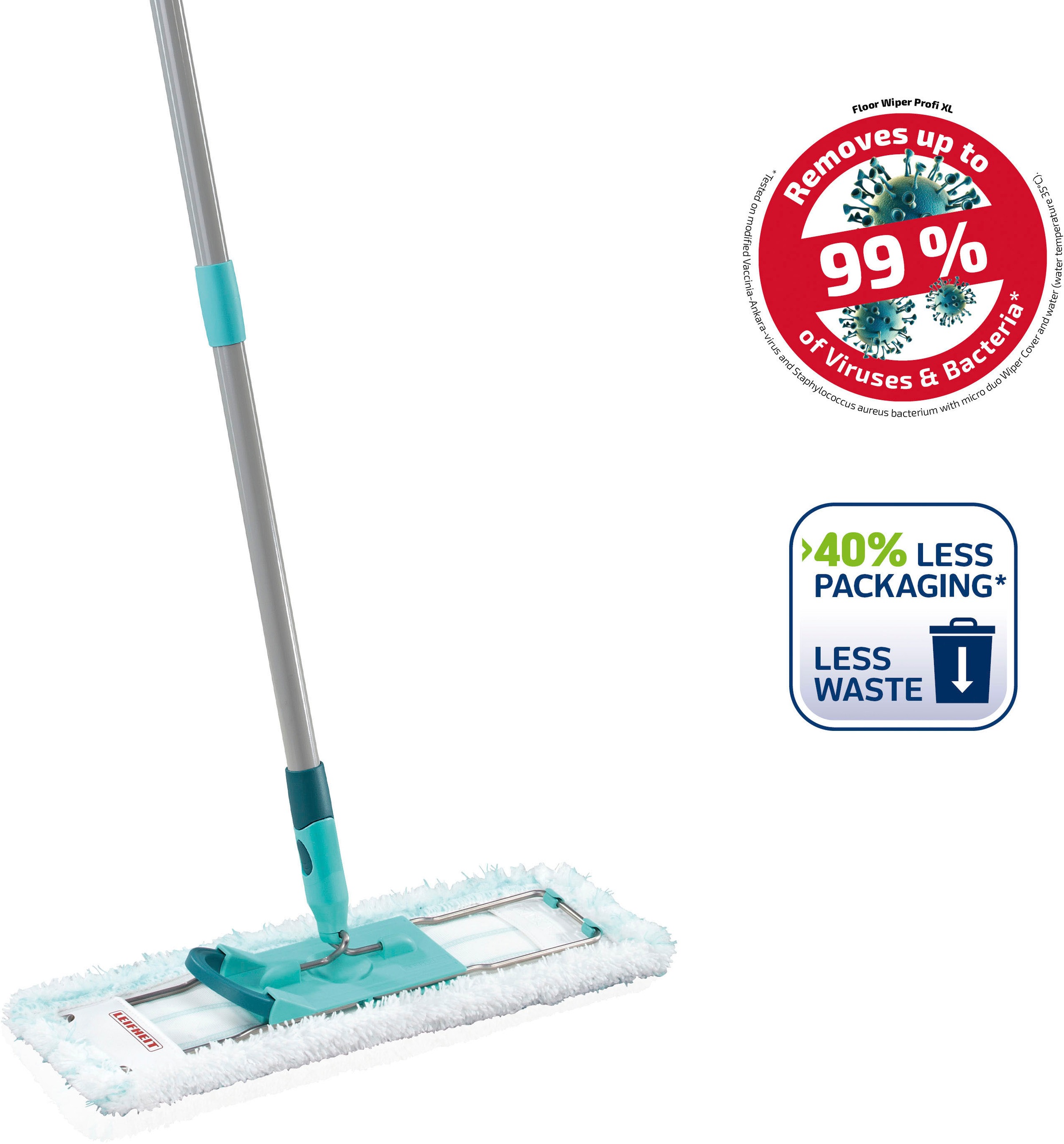 Leifheit Bodenwischer-Set »Profi XL micro duo«, ideal für grosse Flächen, Wischbreite... kaufen