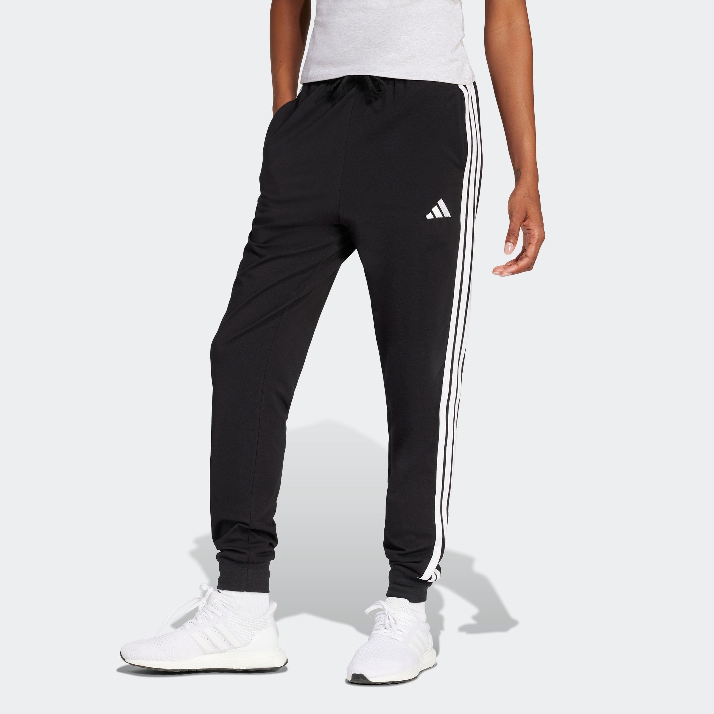 adidas Sportswear Sporthose »W 3S SJ JOGGER«, (1 tlg.), Lässig geschnitten, hoher Bund, schmal zulaufende Beinform
