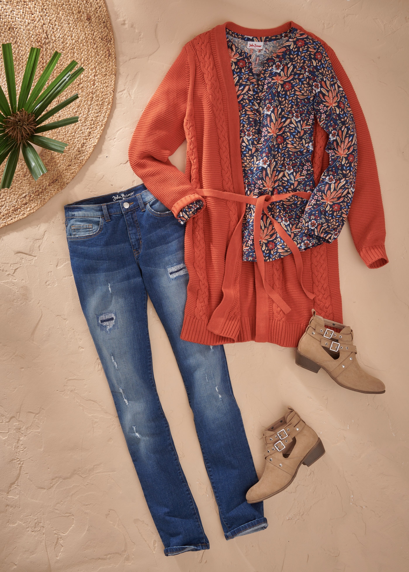 bonprix T-shirt tunique A-Linie Passform, mit All-Over Print, aus Baumwolle