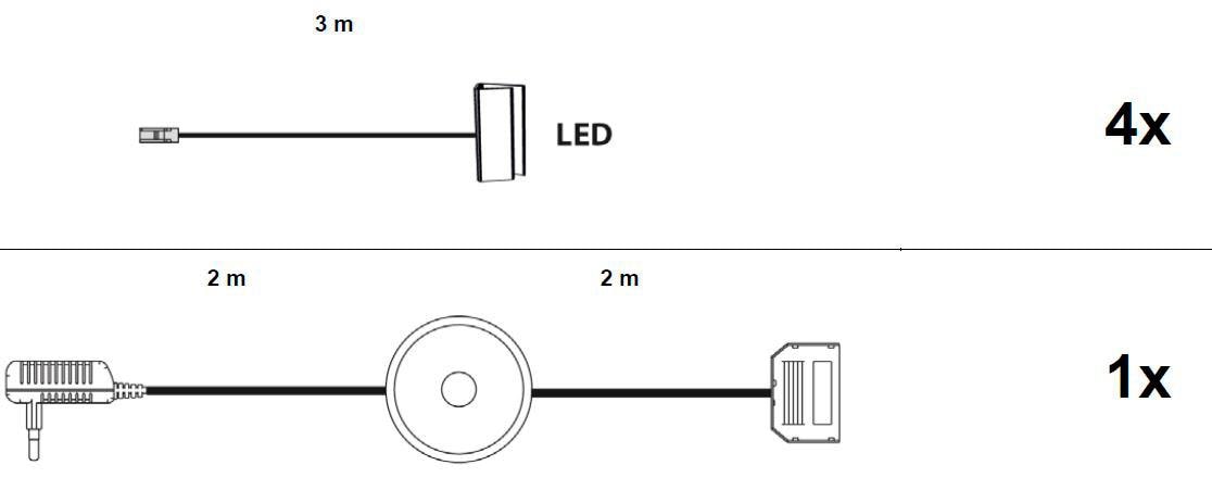 LED versandkostenfrei ♕ auf flammig-flammig 3 trendteam Schrankinnenraumbeleuchtung »Glaskantenbeleuchtung«,