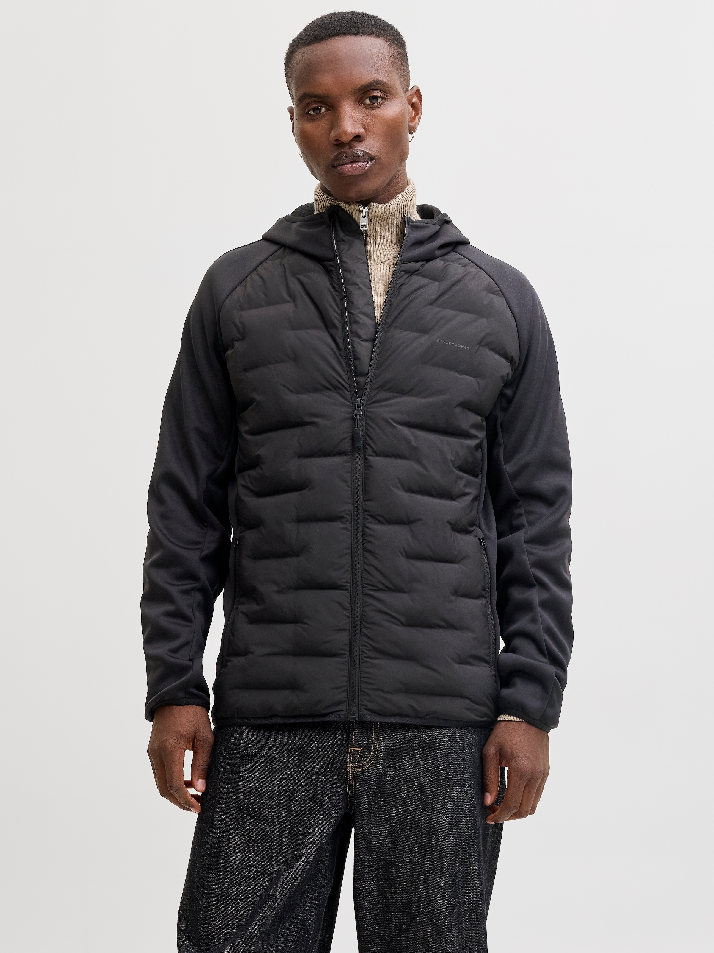 Jack & Jones Veste matelassée »JJEPERFECT HYBRID JACKET NOOS« mit Kapuze mit Kapuze