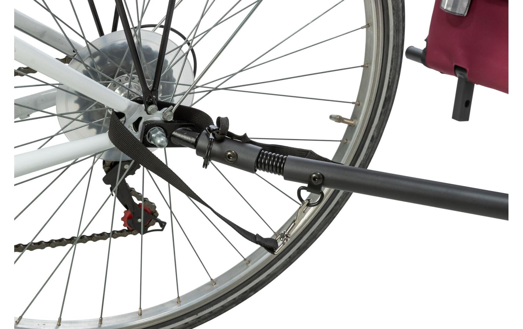 TRIXIE Remorque vélo pour chien »53 x 60 x 60/117 cm« Remorque à vélo pour chiens avec système de fixation rapide