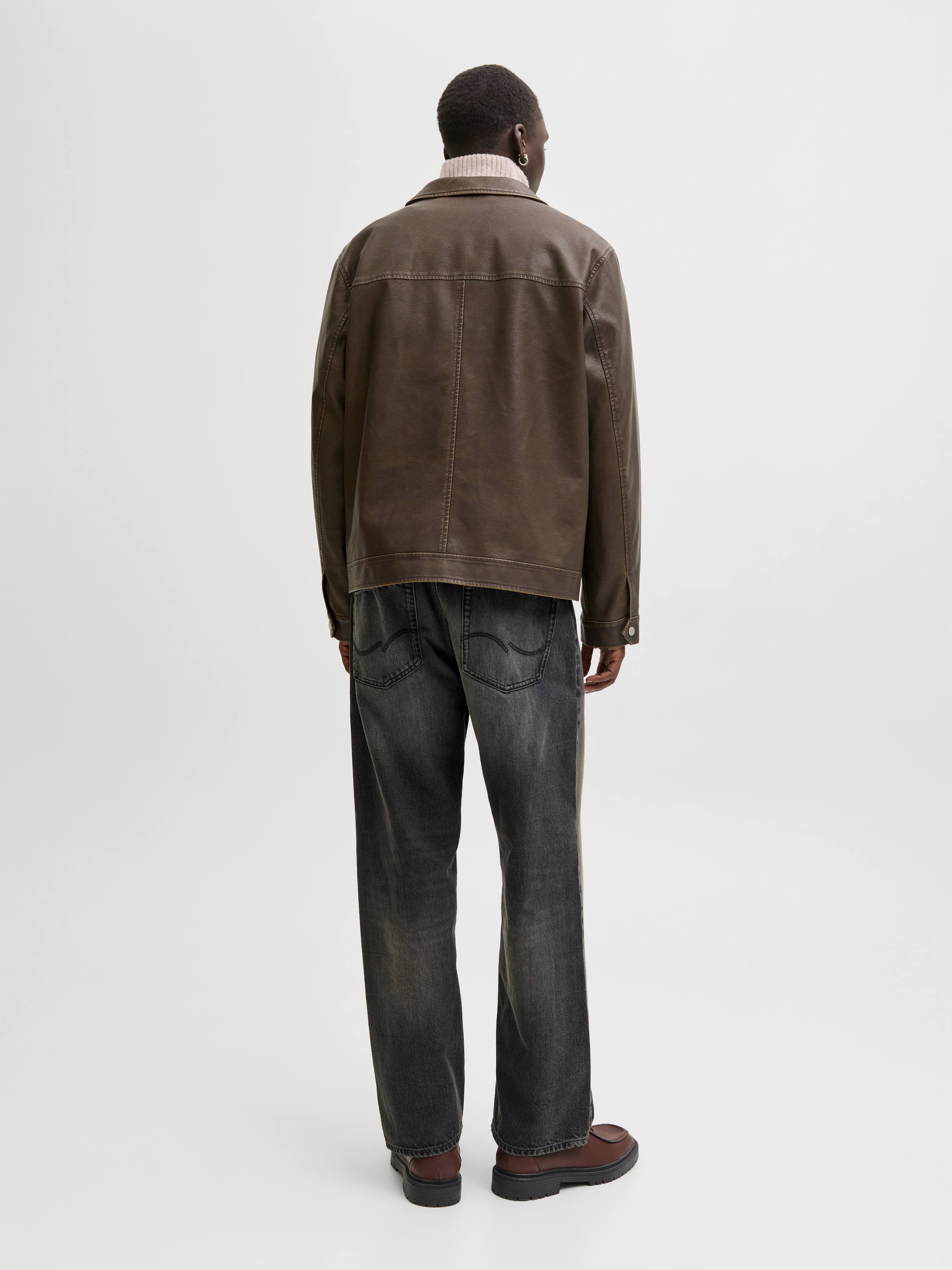 Jack & Jones Veste de motard »JJECASABLANCA PU JACKET NOOS« ohne Kapuze mit Fronttaschen