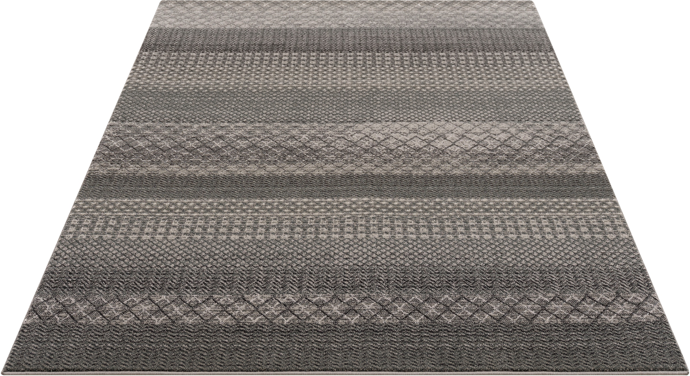 Teppich »Wisconsin«, rechteckig, Boho-Look, Berber-Optik, Rauten-Design