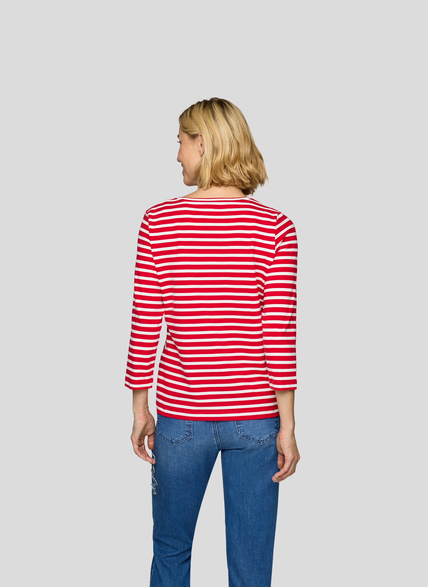 Rabe 3/4-Arm-Shirt in Streifen-Optik