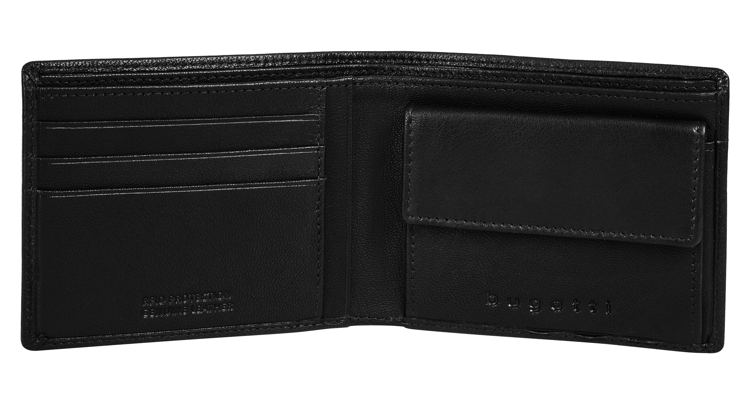 bugatti Geldbörse »BLACK MAGIC« echt Leder