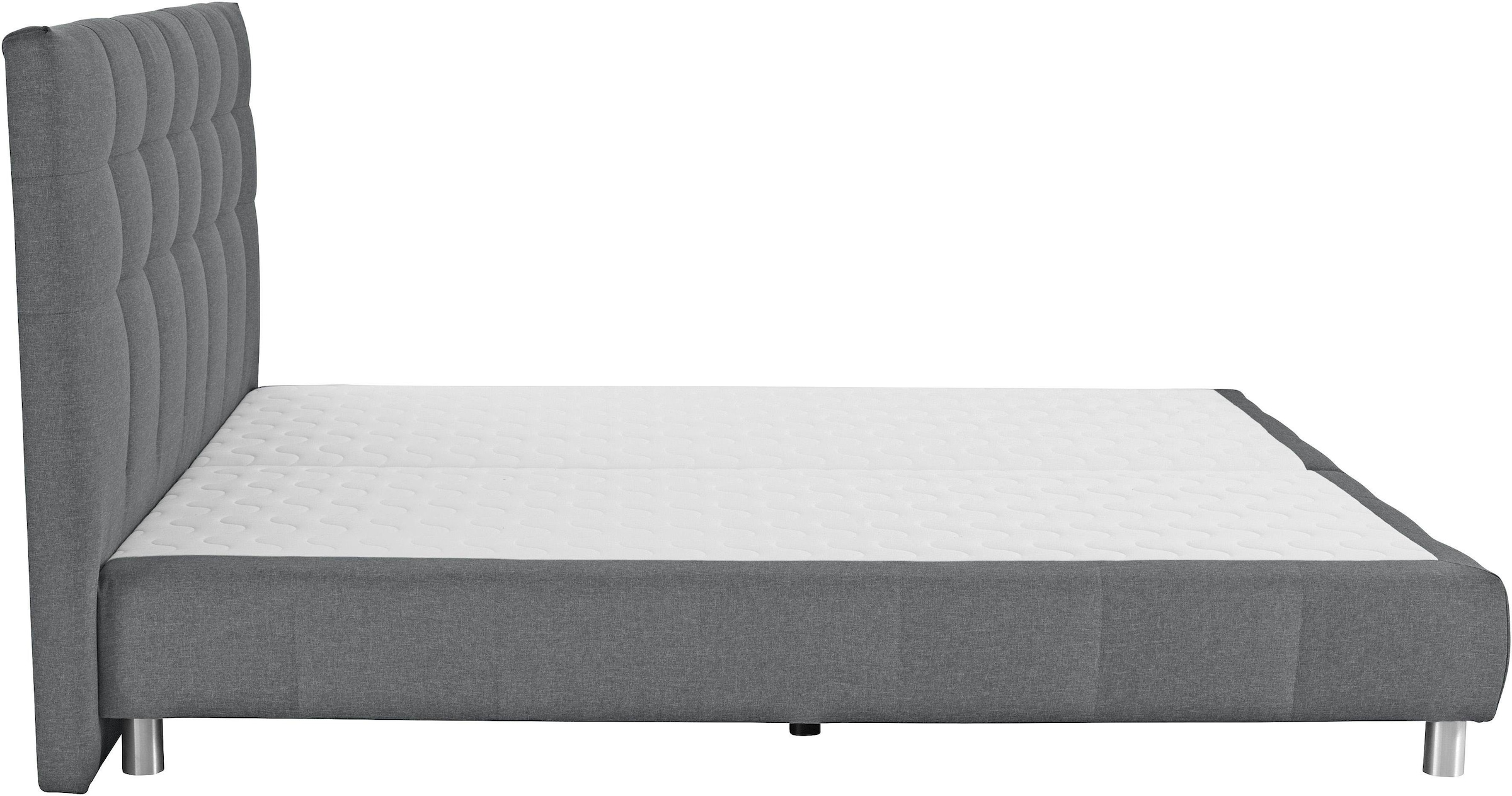 andas Boxspringbett »Salo XXL«, in Samtoptik oder Struktur, 6 Breiten in Überlänge 220cm, 4 Härtegrade