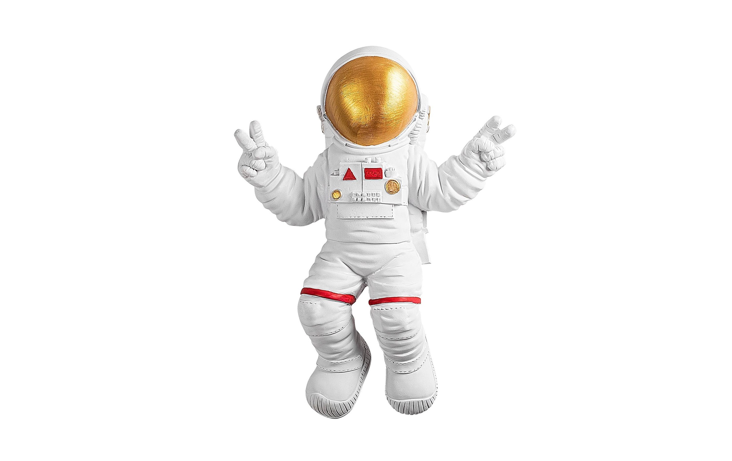 Wanddekoobjekt »Wallxpert Astronaut 35 x 48 cm Gold/Weiss«