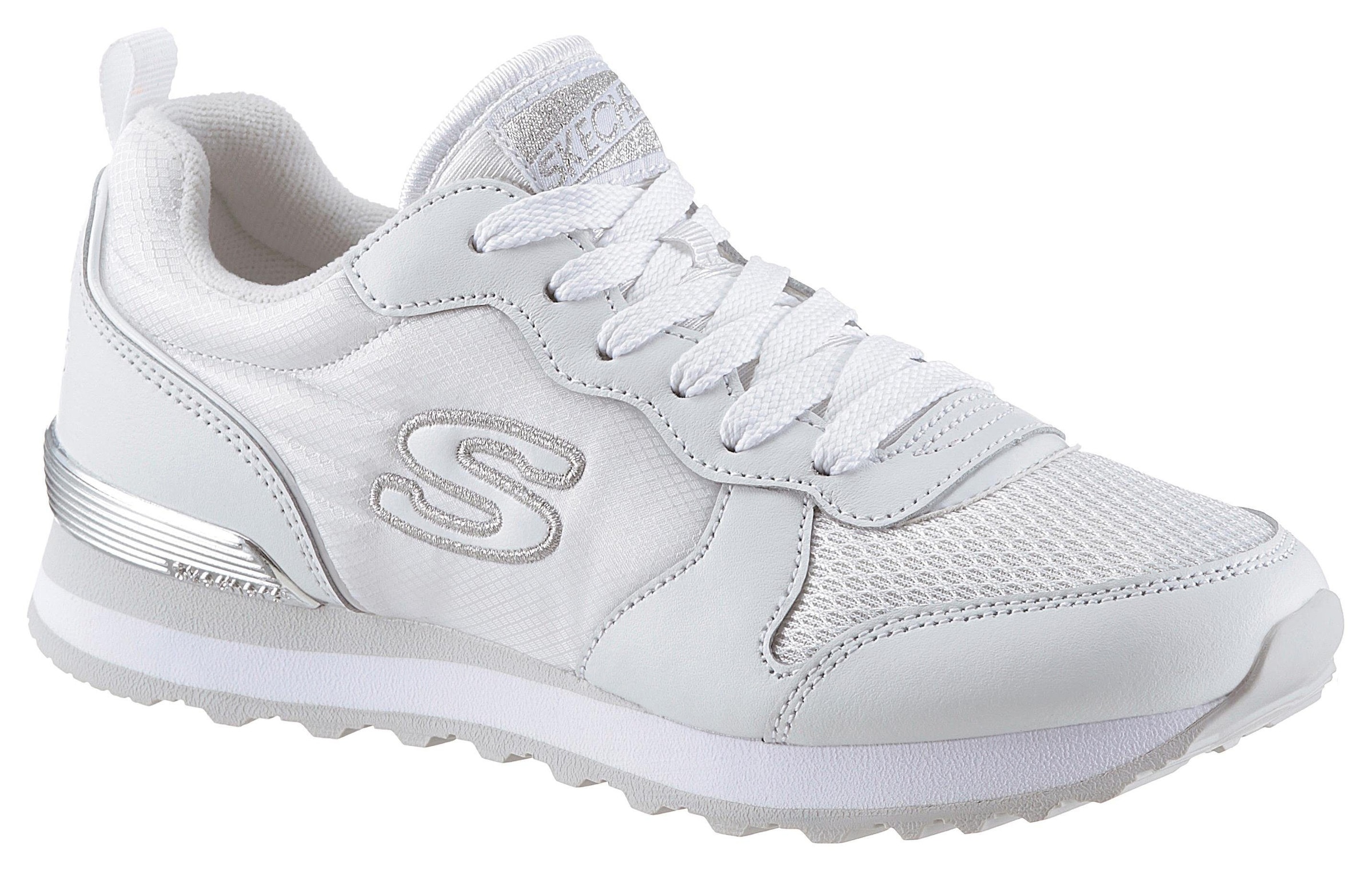 Skechers Sneaker »Goldfarben´n Gurl«, mit Metallic-Details, Freizeitschuh, Halbschuh, Schnürschuh