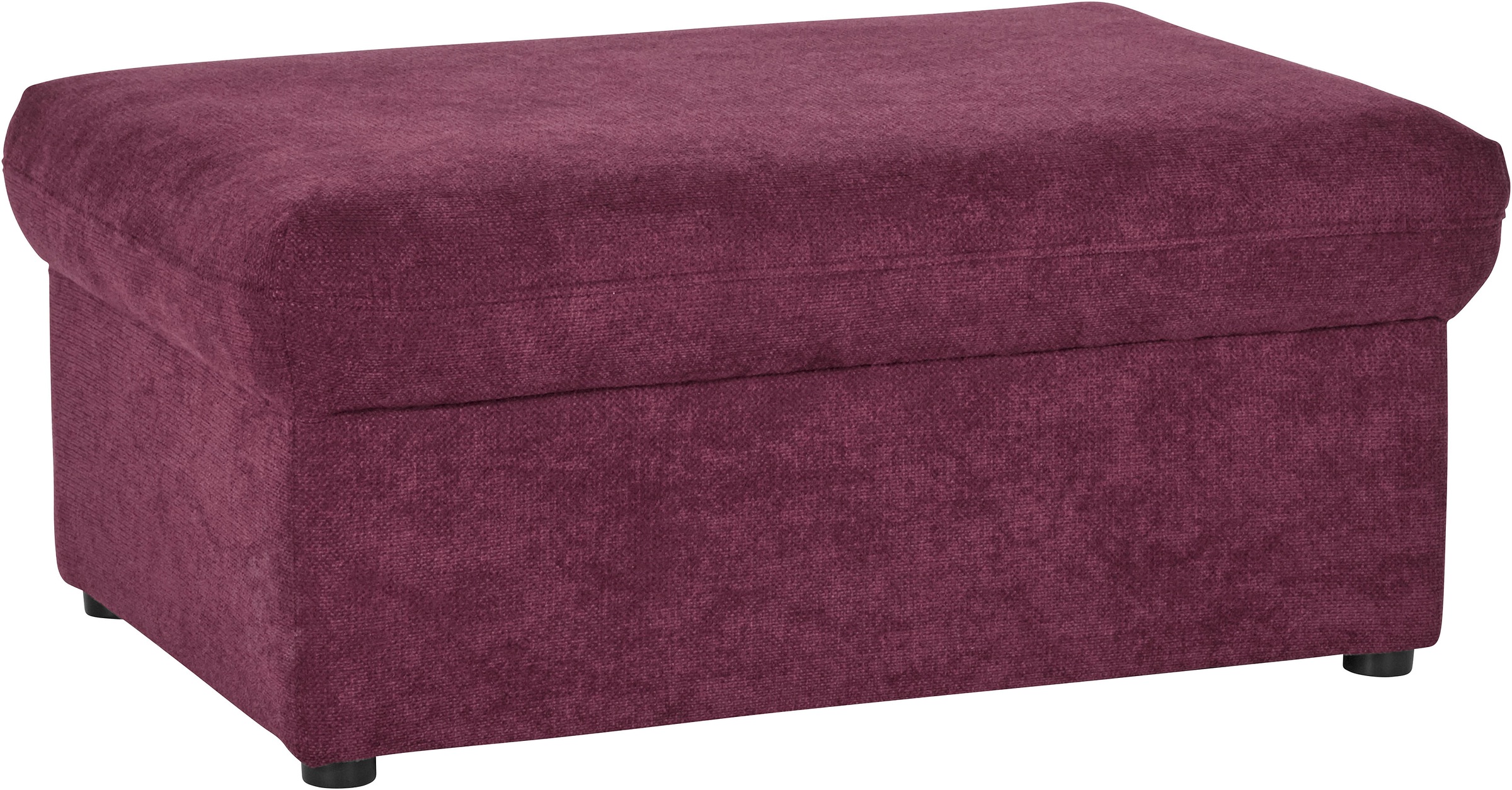 DOMO collection Hocker »Topper«, mit Wellenunterfederung, auf Kunststoffgleitern