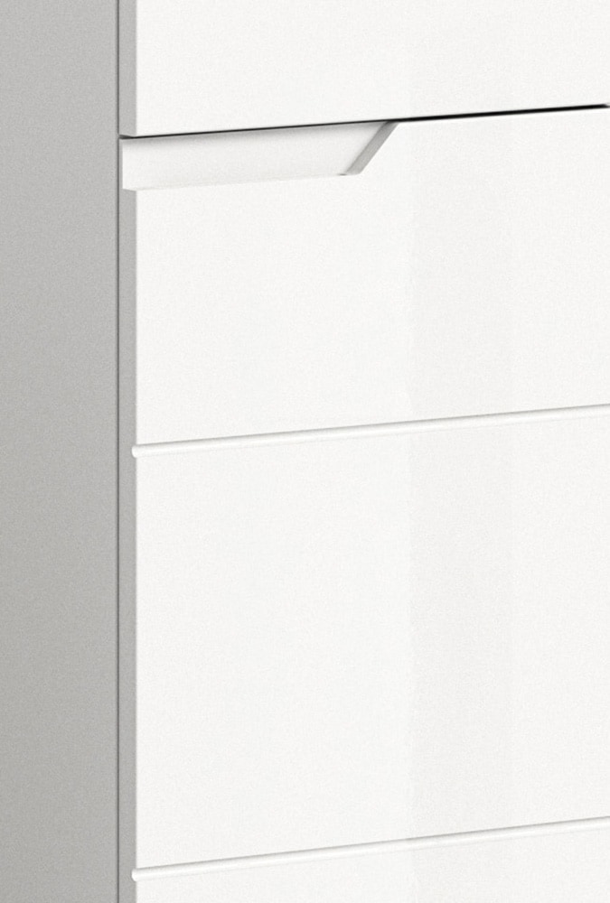 welltime Ensemble de meubles de salle de bain »CAPRI, 5-teilig, mit eingefasster Griffmulde, bestehend aus:«