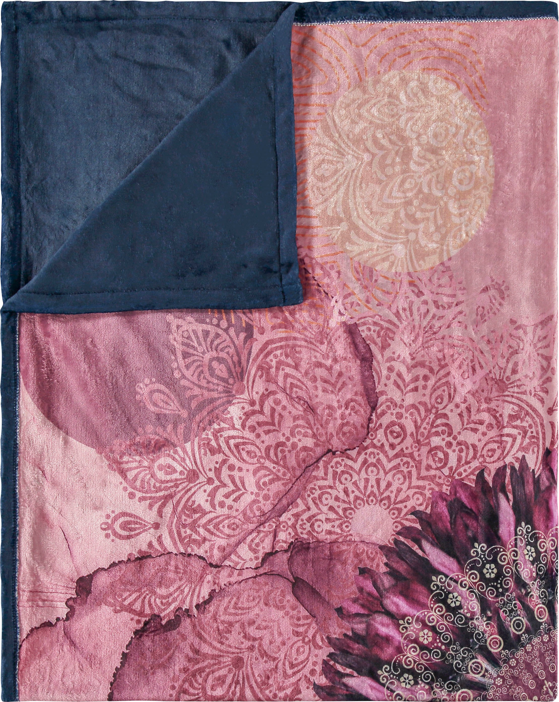 Image of hip Plaid »Zinzi«, mit Mandalas und Magnolien, Kuscheldecke bei Ackermann Versand Schweiz