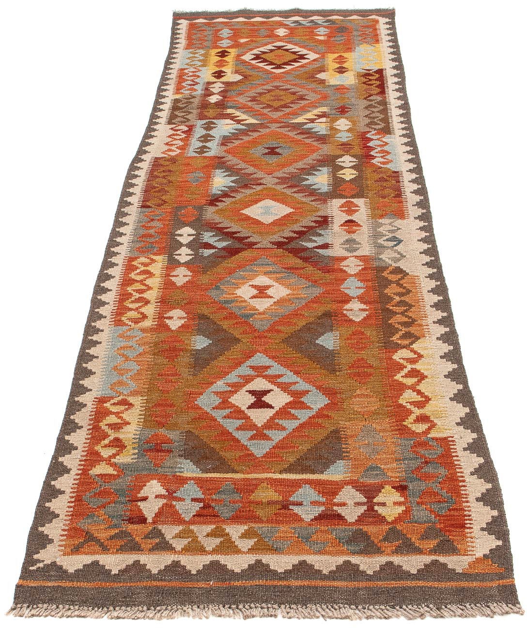 Image of morgenland Läufer »Kelim Maimene Medaillon 285 x 87 cm«, rechteckig, 0,5 mm Höhe, Wendeteppich bei Ackermann Versand Schweiz