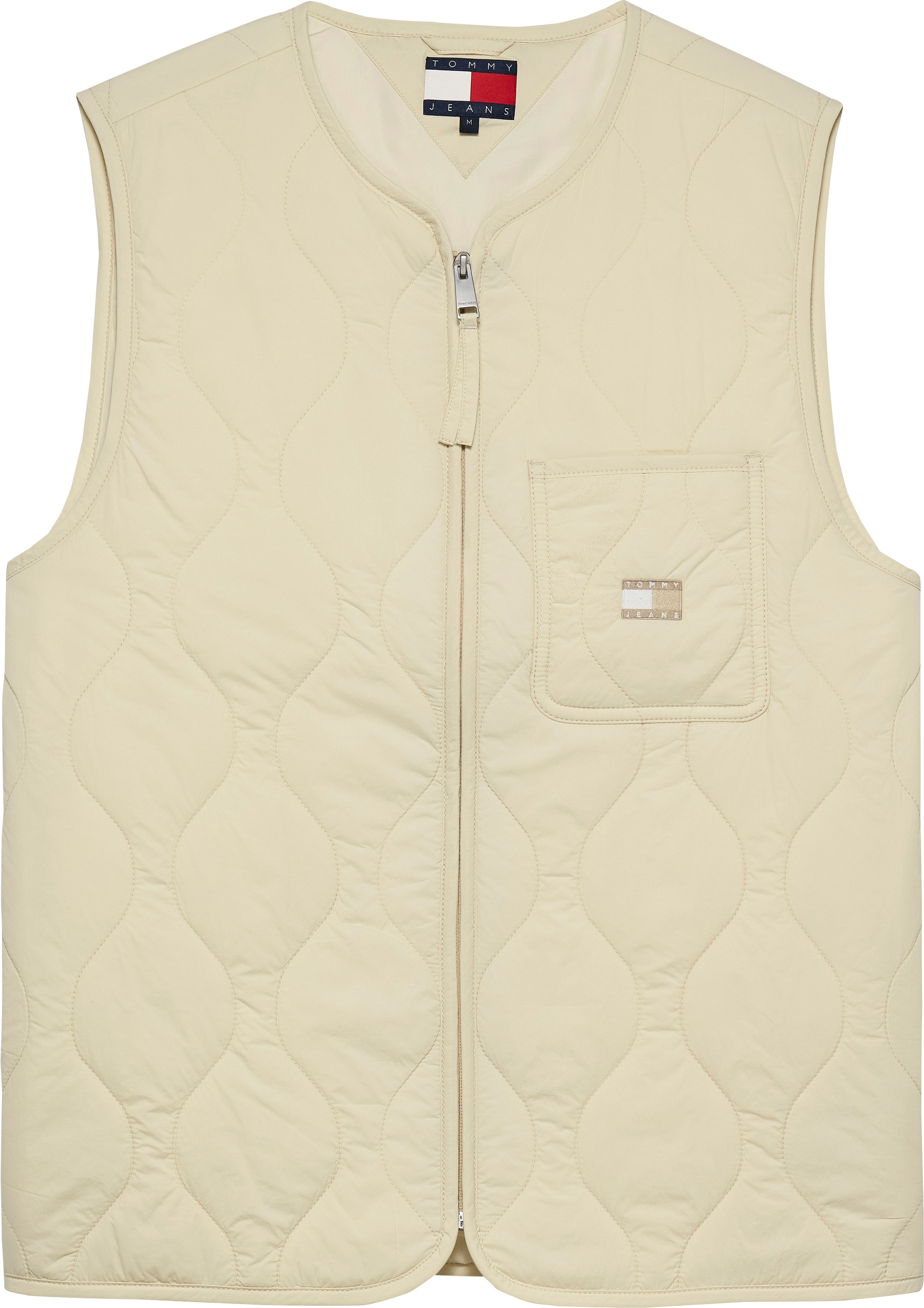 Tommy Jeans Steppweste »TJM QUILTED VEST EXT«, Mit Rundhalsausschnitt
