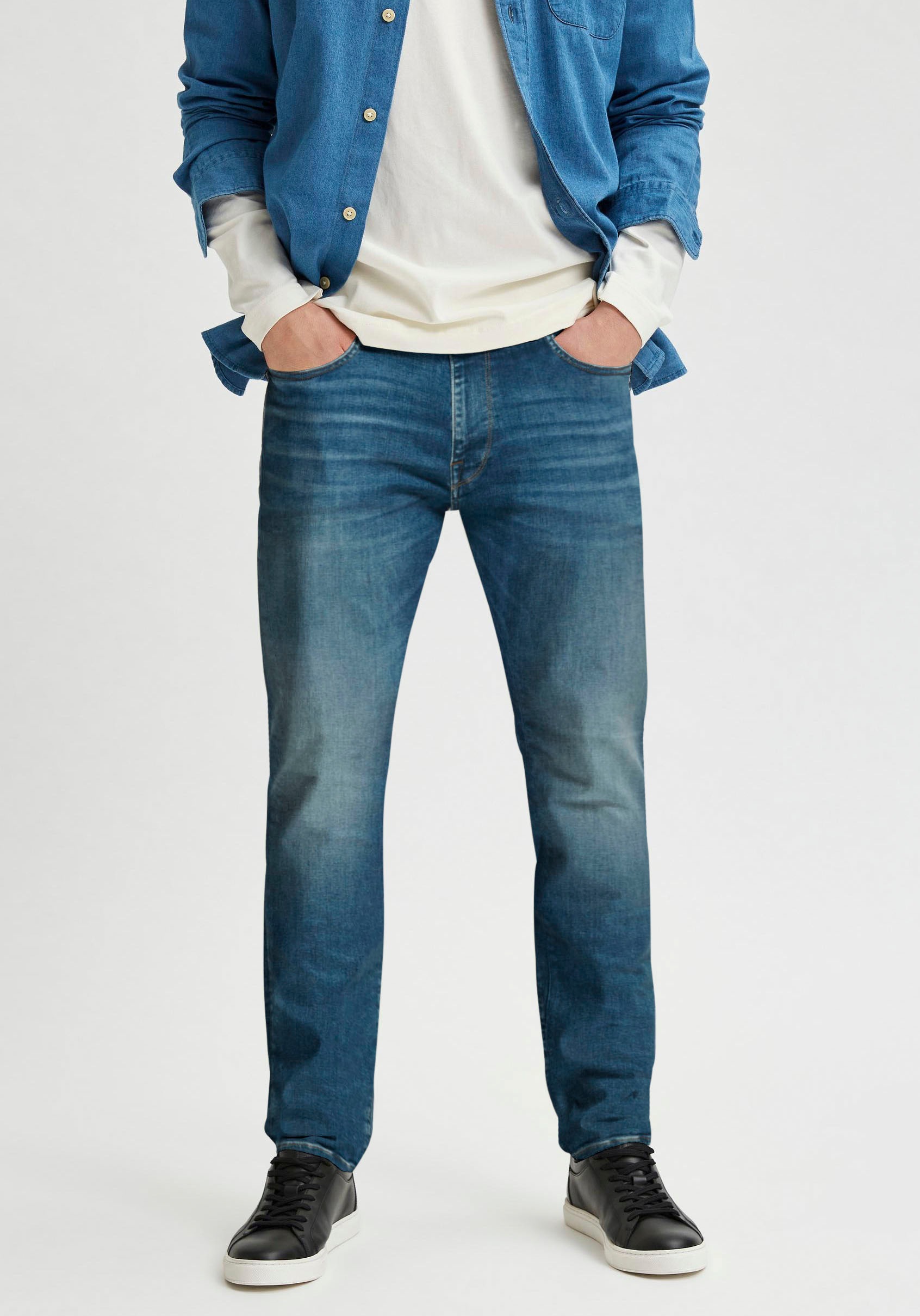 Image of SELECTED HOMME Slim-fit-Jeans »LEON« bei Ackermann Versand Schweiz
