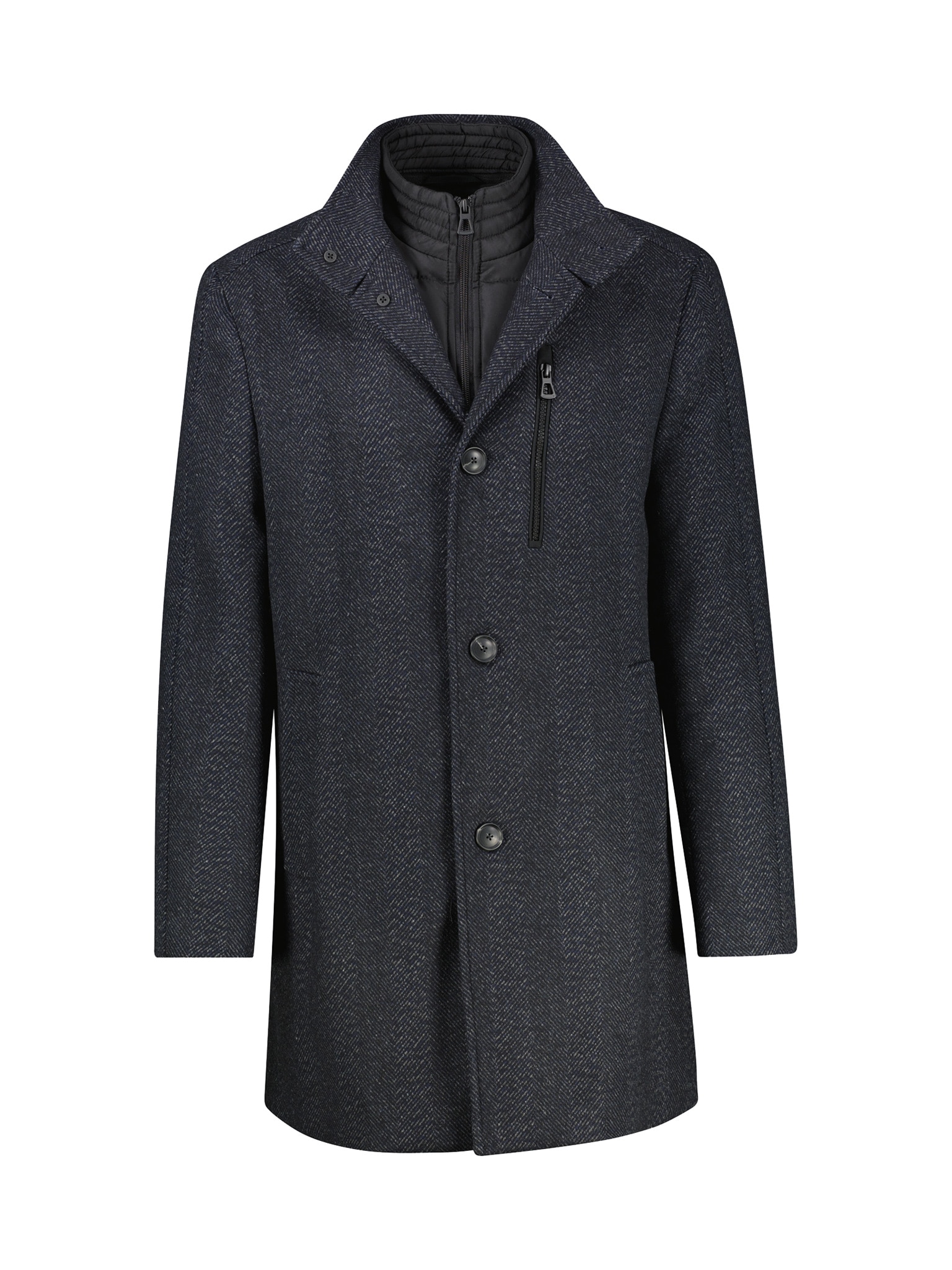 LERROS Manteau court mit Stehkragen und Knopfleiste, Woll-Anteil