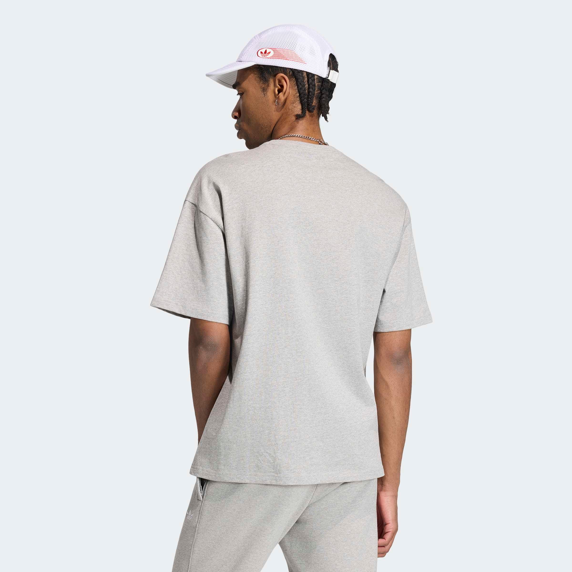 adidas Originals T-shirt »TREFOIL ESSENTIALS, LOCKER GESCHNITTEN« pour adultes, col rond, sans fermeture, en coton