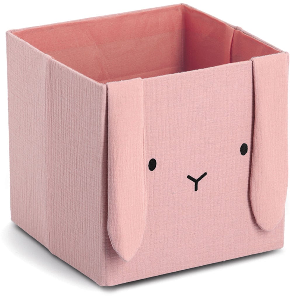 Image of Zeller Present Aufbewahrungsbox ""Hase", Musselin" Tiermotiv, kinderfreundlich, faltbar