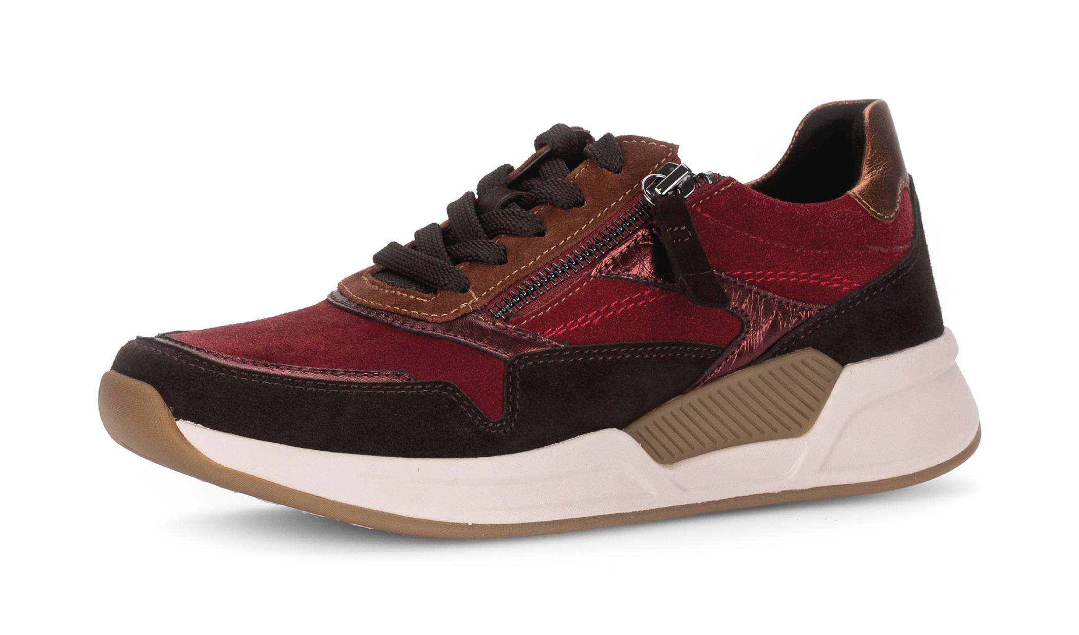 Image of Gabor Keilsneaker, Schnürschuh, Halbschuh, Freizeitschuh mit seitlichem Reissverschluss