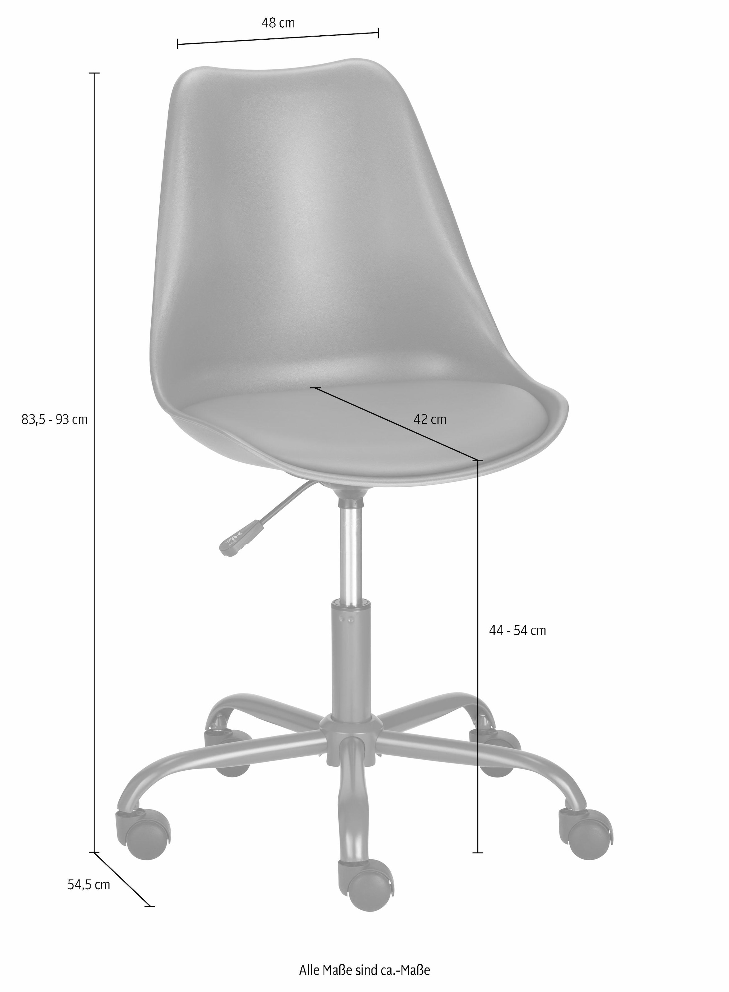 INOSIGN Bürostuhl modernen gepolsterter kaufen Design günstig Polyester, im Schreibtischstuhl »Donny«