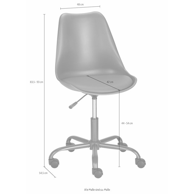 INOSIGN Bürostuhl »Donny«, Polyester, gepolsterter Schreibtischstuhl im  modernen Design günstig kaufen