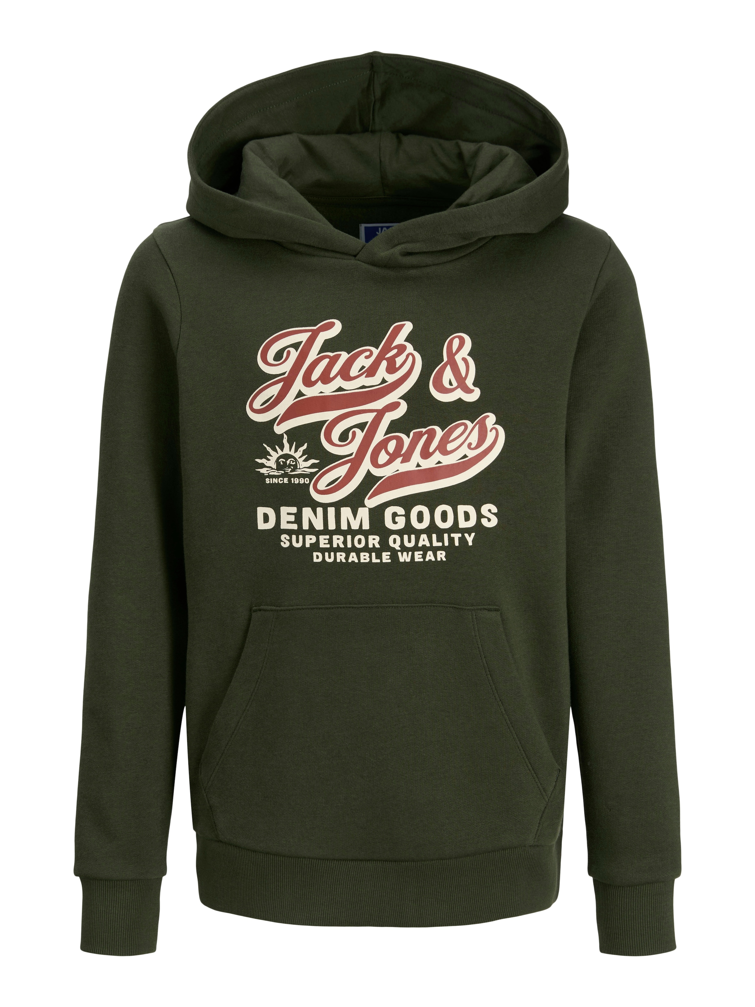 Jack & Jones Junior Kapuzensweatshirt »JJELOGO SWEAT HOOD 2 COL AW25 NOOS JNR«