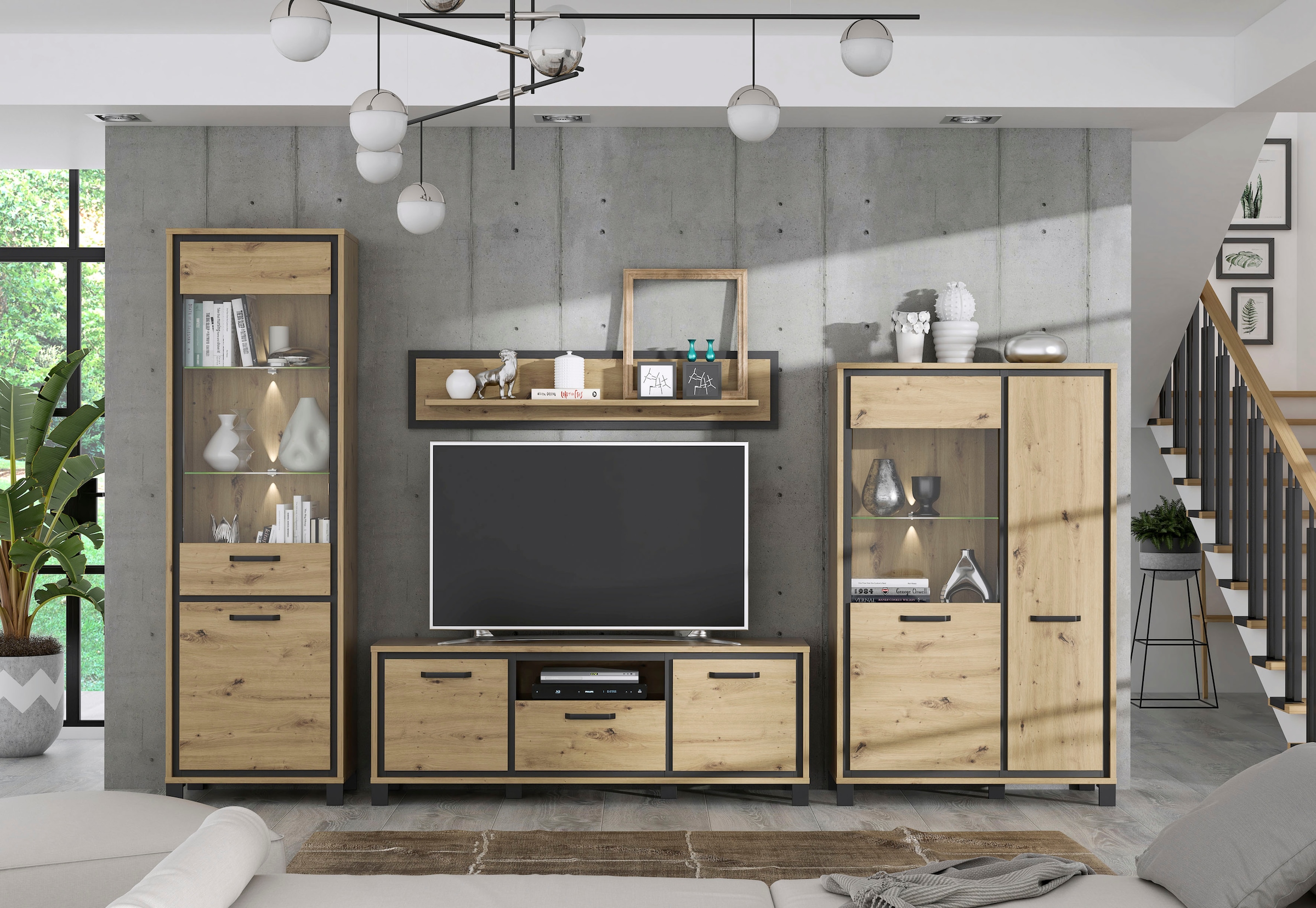 FORTE Vitrine »Trondheim« Höhe 209 cm