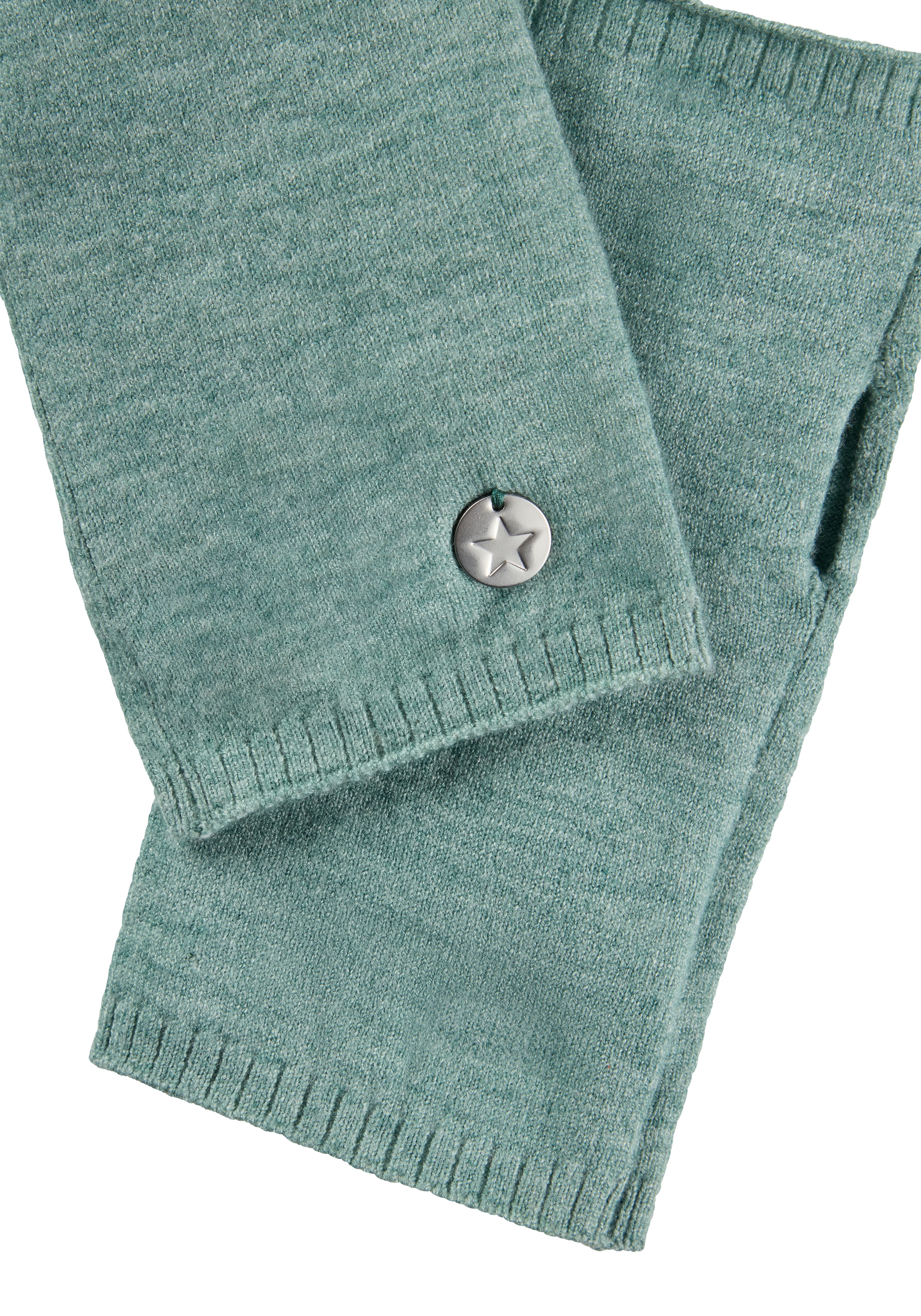 Laura Scott Armstulpen 2 Stk. tlg. aus kuscheligem Strick mit süssem Metall-Badge - NEW