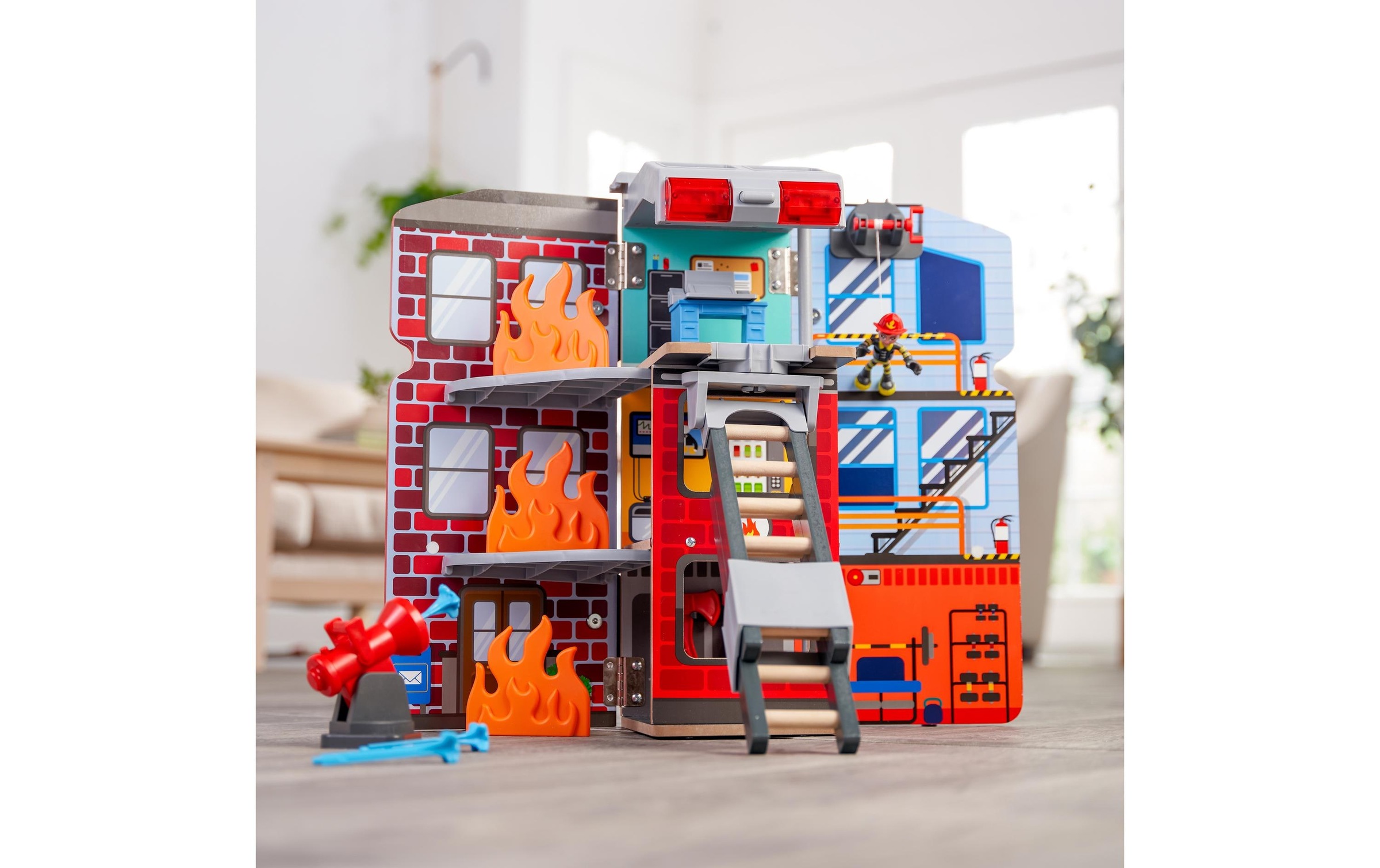 Spiel-Feuerwehrwache »Kid Kraft Feuerwehr 2-in-1«