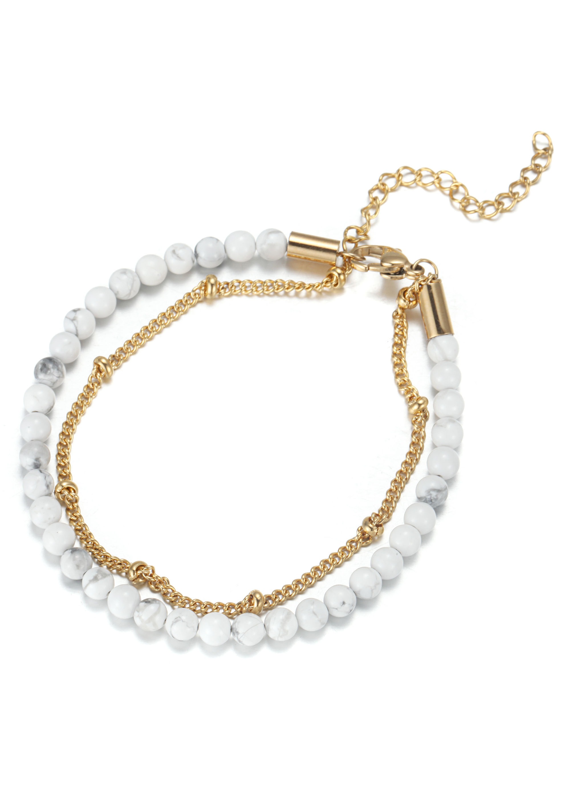 Image of Firetti Fusskette »mehrreihig, elegant, glänzend, massiv«, mit Türkis bei Ackermann Versand Schweiz