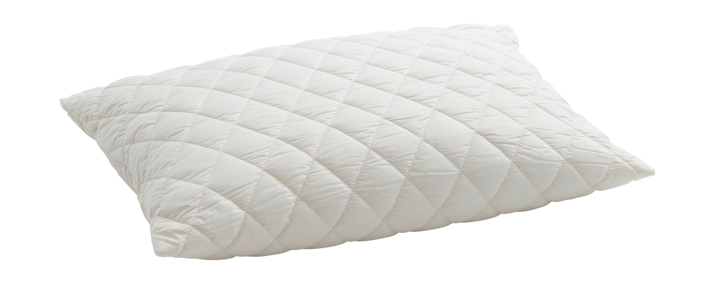 Image of billerbeck Kopfkissen »Organic Wool«, Füllung: 100% Schafschurwolle, Kugeln. Aus kontrolliert biologischer Tierhaltung (kbT), Bezug: 100% Baumwolle, Soft-Batist, versteppt mit 100% Baumwolle. Aus kontrolliert biologischem Anbau (kbA), (1 St.) bei Ackerman