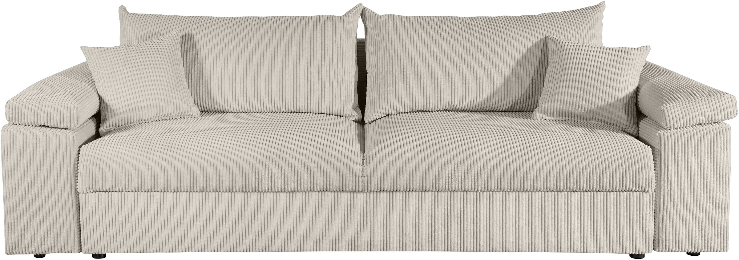 COLLECTION AB Canapé-lit »Mara, B: 249 cm, Liegefl. 139x195 cm« Dauer-Schlaffunktion, Bettkasten & Federkern, wahlweise mit Topper