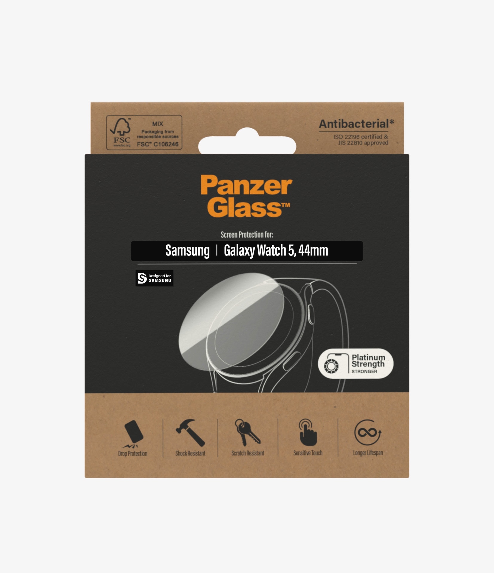 PanzerGlass Displayschutzglas »Screen Protector Glass«, für Samsung Galaxy Watch 5 44mm