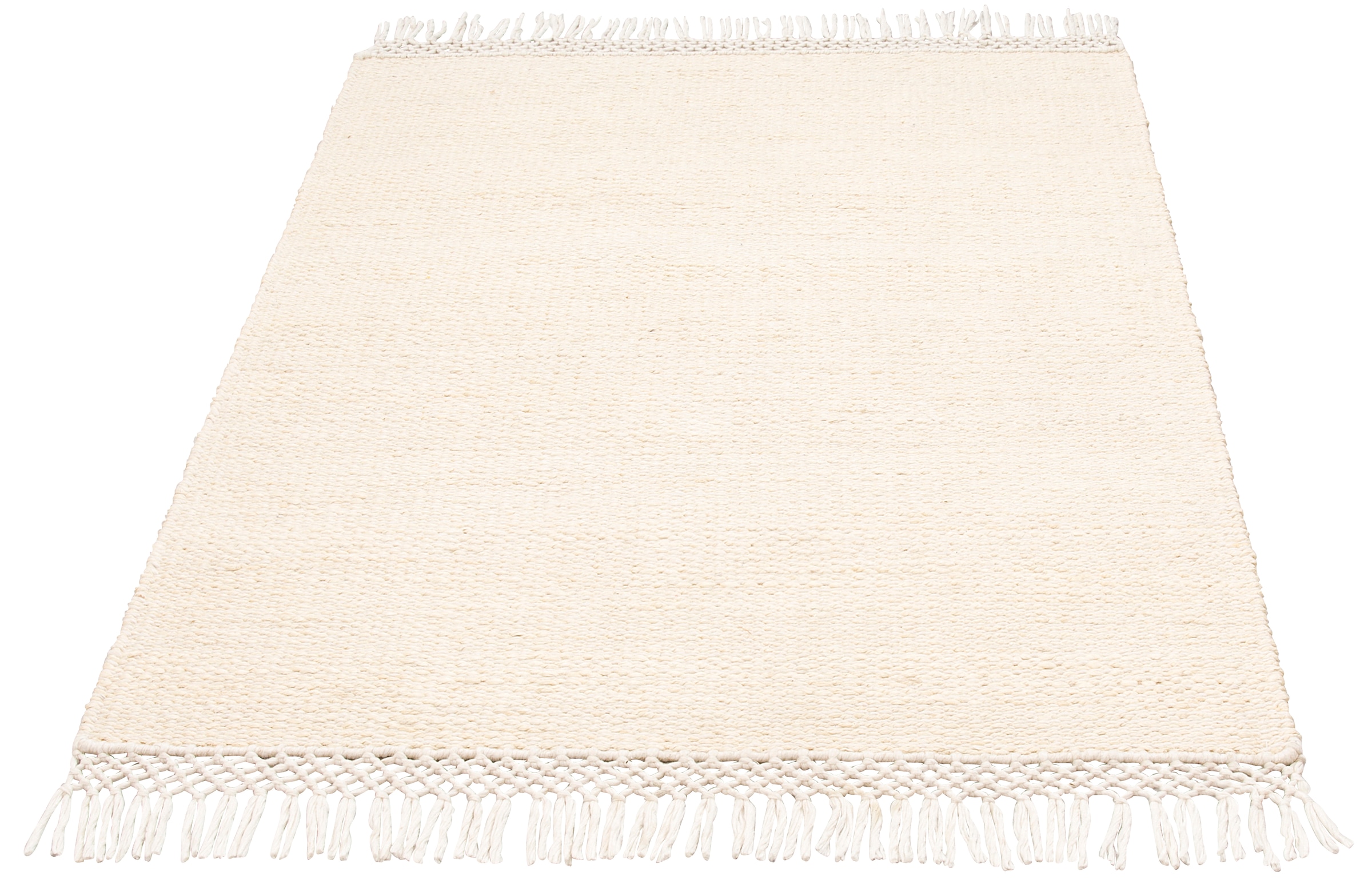 Home affaire Teppich »Amba«, rechteckig, 6 mm Höhe, flache Teppiche, Wendeteppich, Uni Farben, Wohnzimmer, Esszimmer