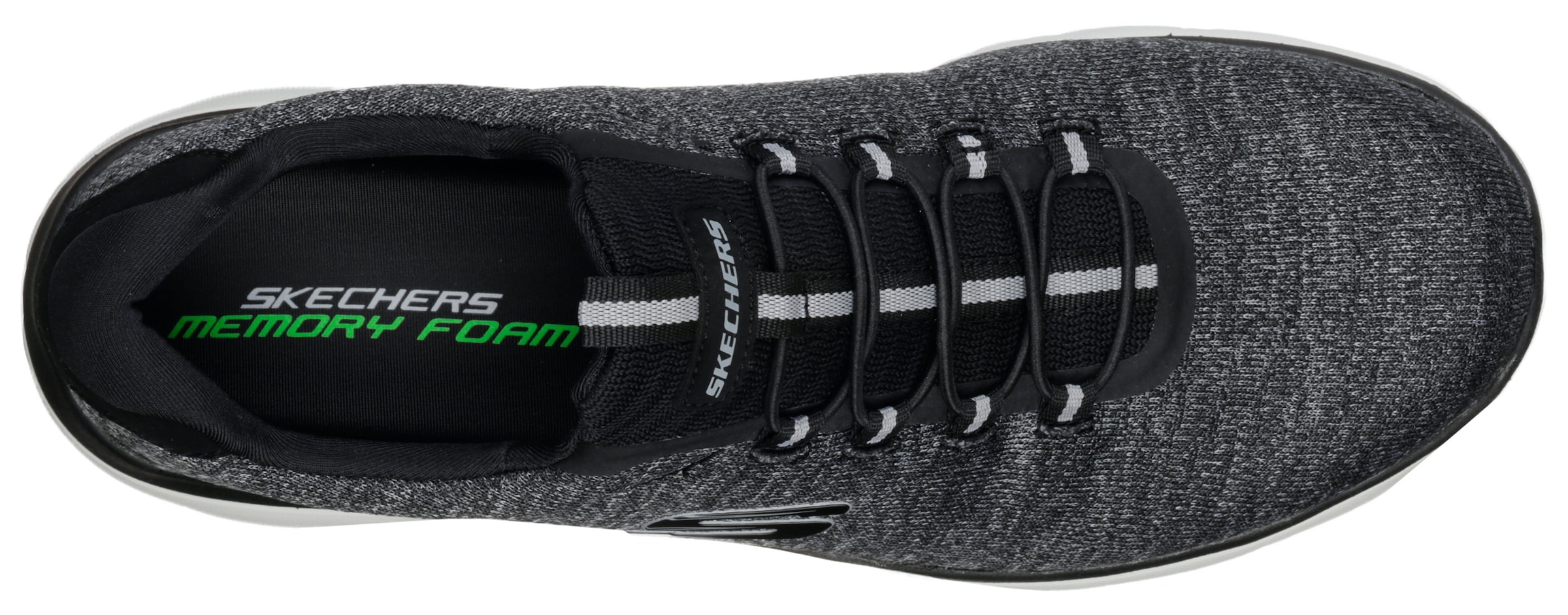 Skechers Slip-On Sneaker »SUMMITS«, Slipper, Freizeitschuh in komfortabler Schuhweite
