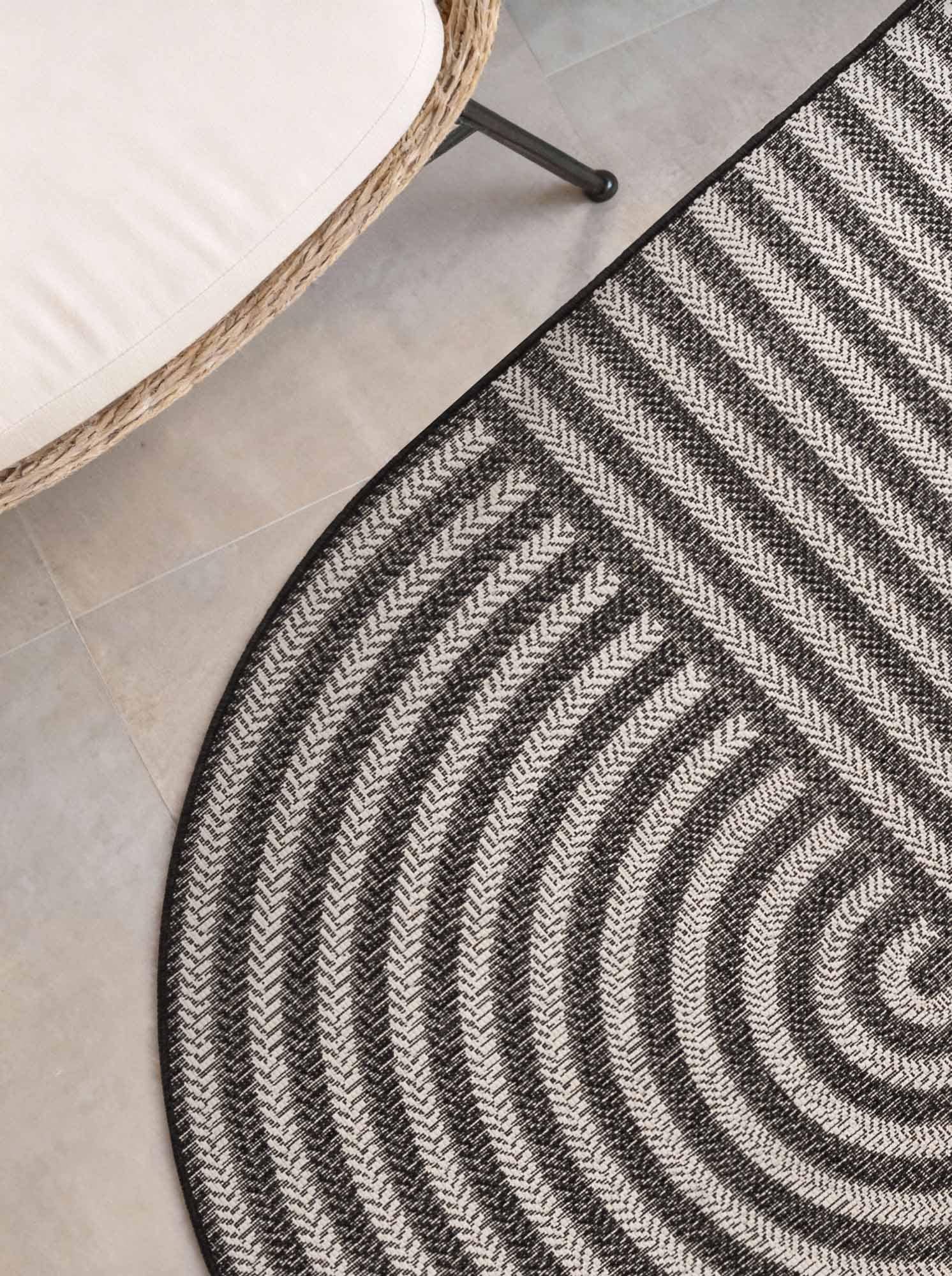 Ted Baker Tapis »Woodfield , Wendeteppich« ovale 8 mm Höhe Designteppich, Wetterfest, Pflegeleicht, Modern, Wohnzimmer, Terrasse