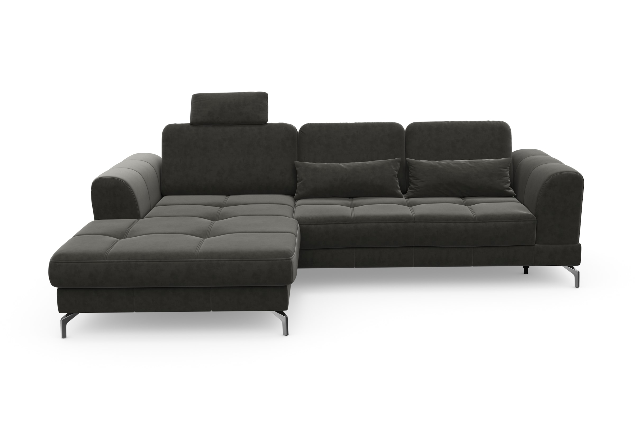 Image of sit&more Ecksofa "Bendigo L-Form" inklusive Sitztiefenverstellung, Bodenfreiheit 12 cm, in 2 Fussfarben