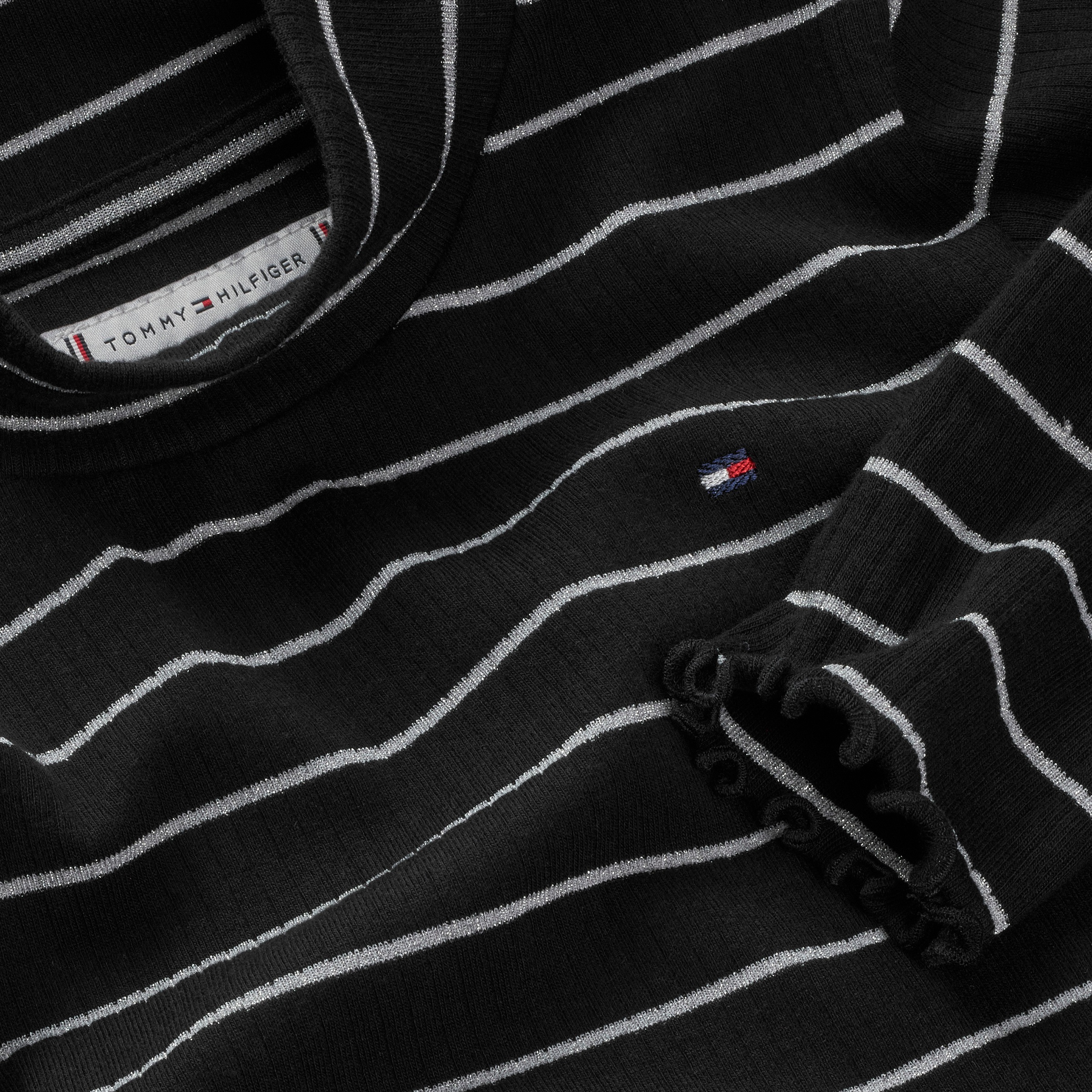 Tommy Hilfiger Langarmshirt »SPARKLE STRIPE MOCK NECK L/S« Kinder bis 16 Jahre