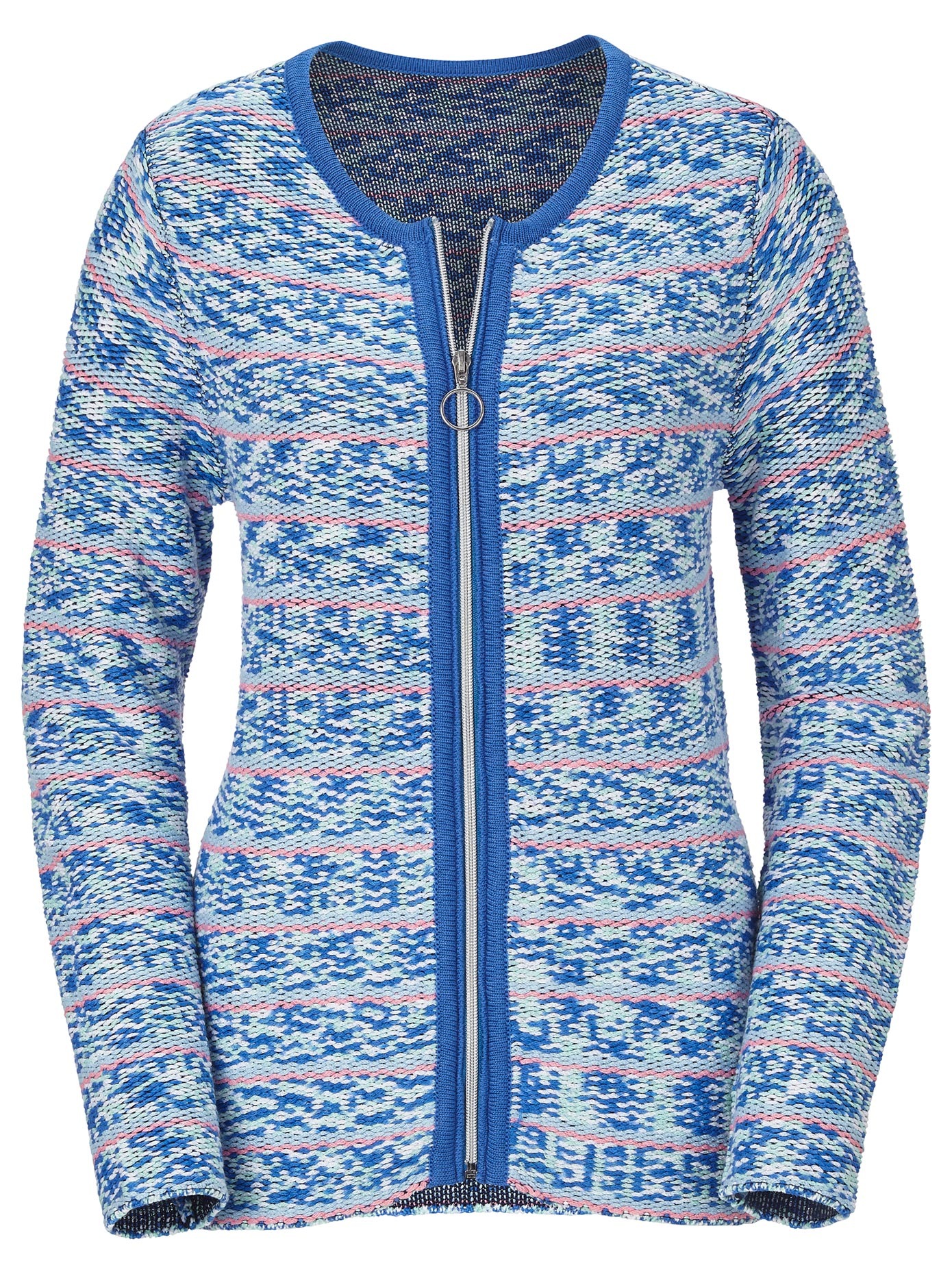 Strickjacke mit Reissverschluss