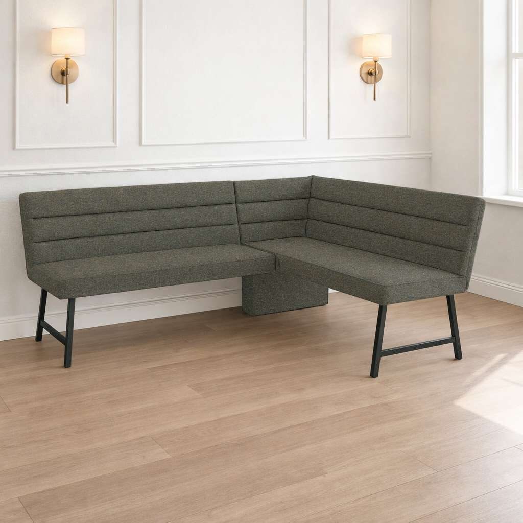 GOODproduct Eckbank »Oregon Küchenbank, Polsterbank, Esszimmerbank, 177x140 cm« Moderne Bank und  Farben, Sitzplatzanzahl: 4/5, Frei in Raum stellbar