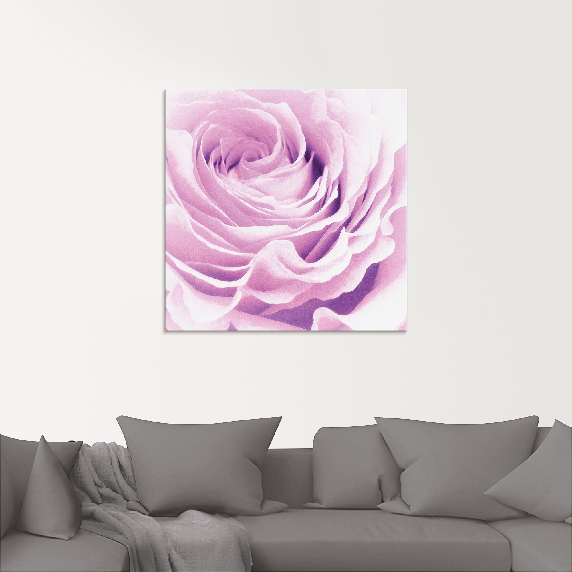 Artland Glasbild »Pastell Rose« Blumen 1 Stk. tlg. in verschiedenen Grössen