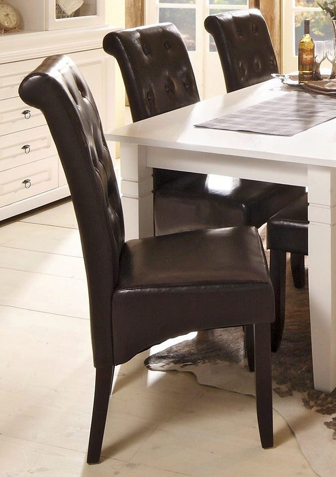 Image of Home affaire Stuhl "Chris" (Set) 6 Stk.pflegeleichter Kunstleder Bezug, 2er, 4er oder 6er-Set, Sitzhöhe 51 cm