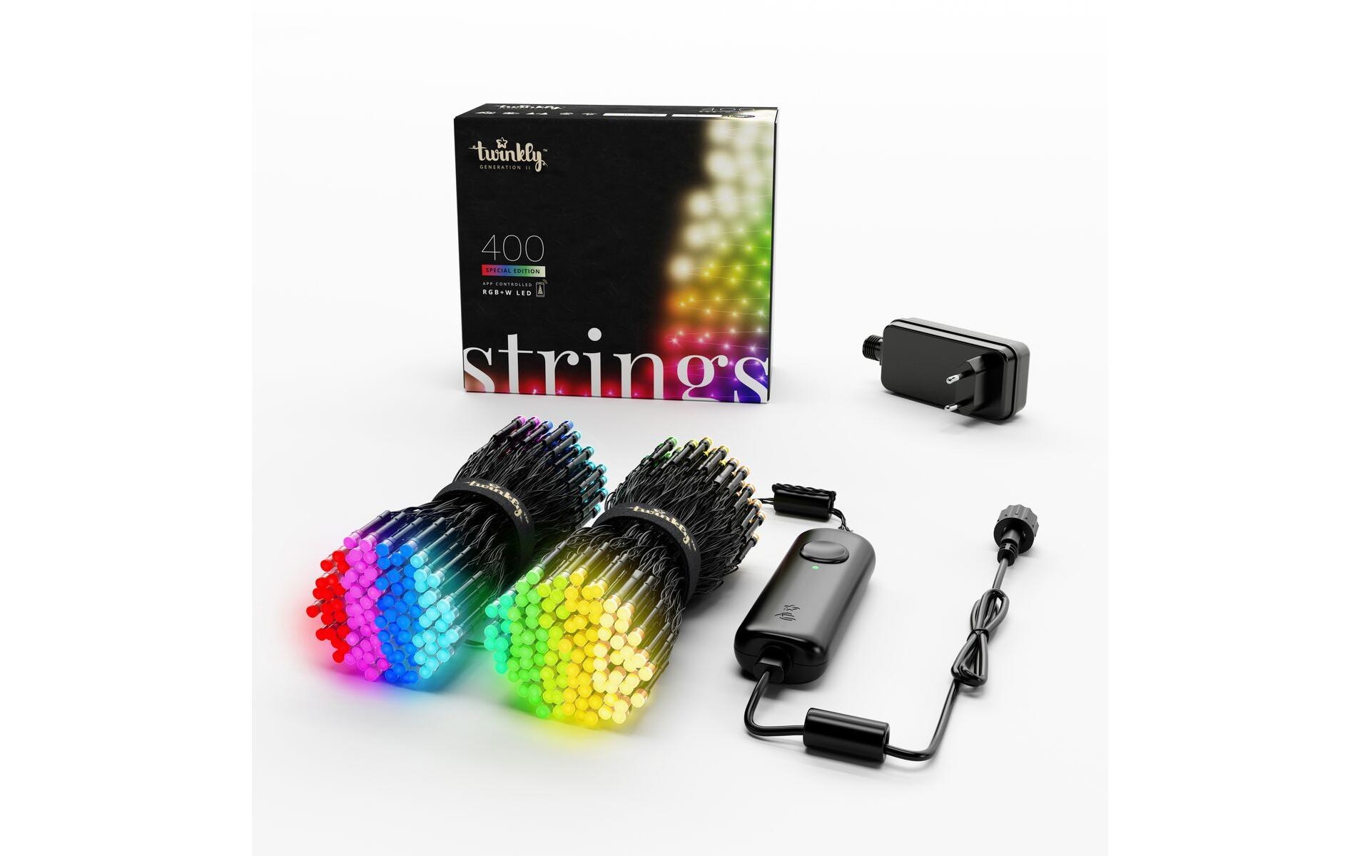 LED-Lichterkette »Twinkly String, 400LEDs, RGBW, 8cm lamp«, 400 St.-flammig