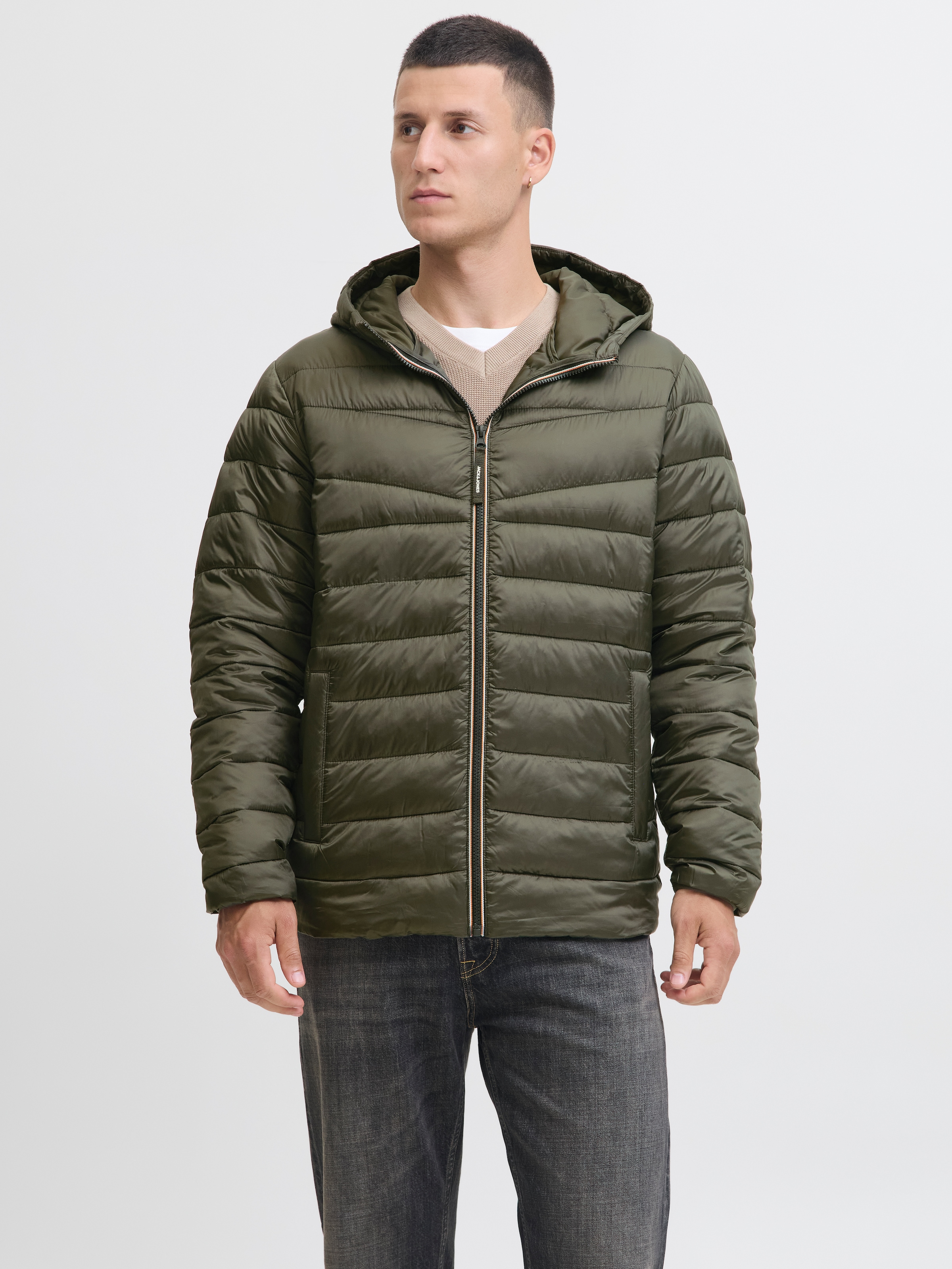 Image of Jack & Jones Steppjacke "JJWEST LIGHT PUFFER HOOD" mit Kapuze