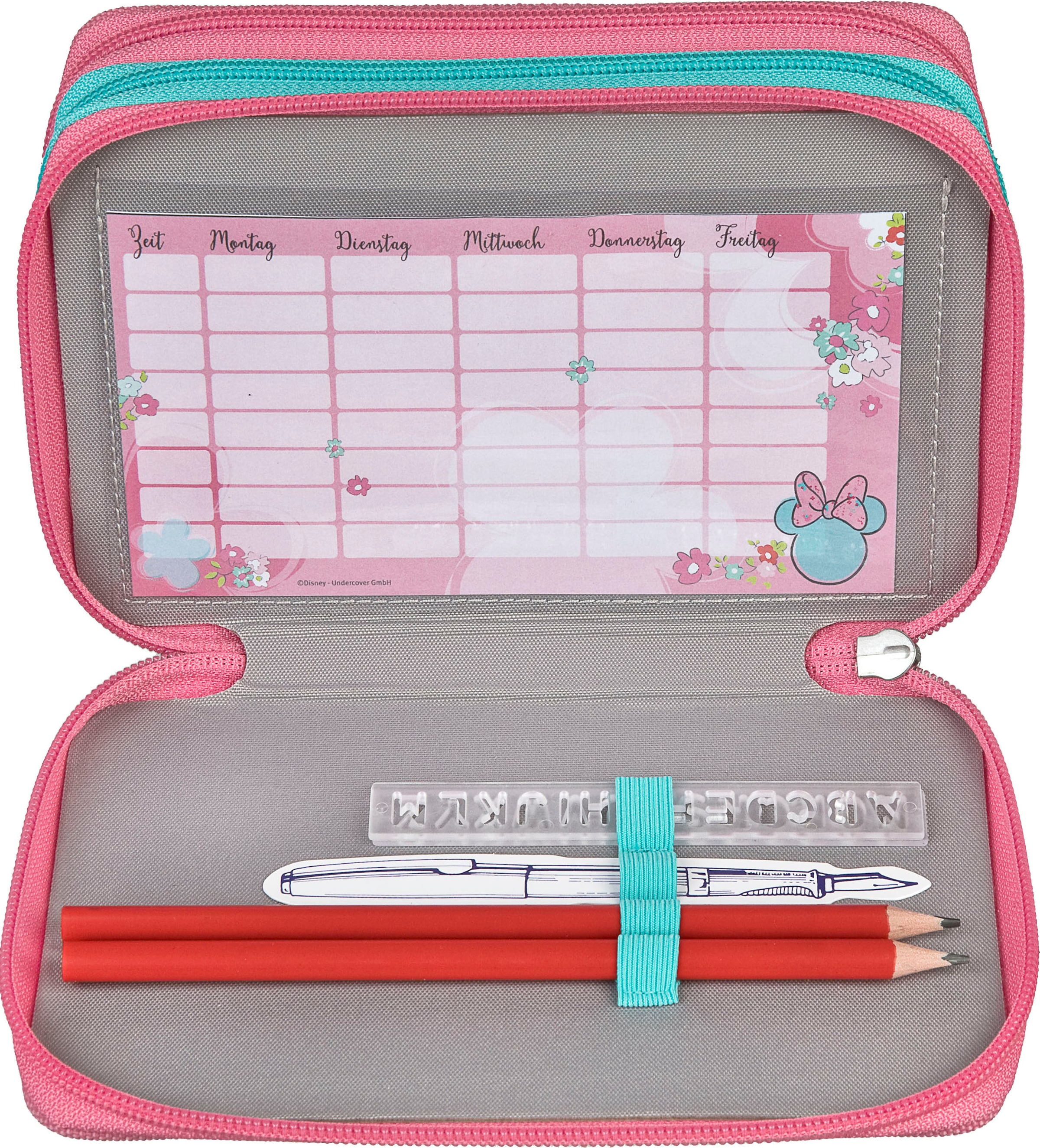 Scooli Trousse à crayons »Tripledecker, Minnie Mouse«