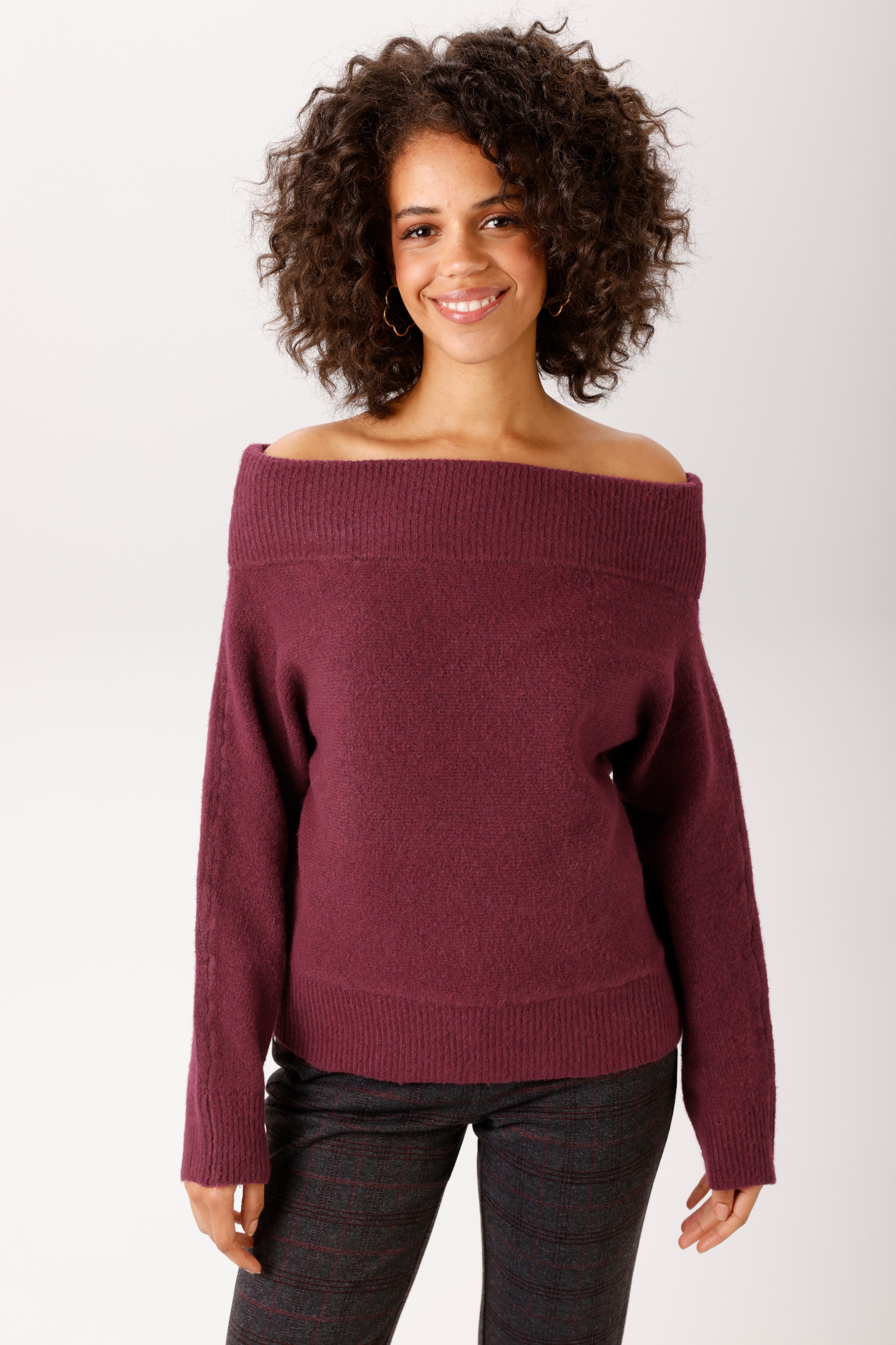 Image of Aniston CASUAL Strickpullover mit Carmen-Ausschnitt - NEUE KOLLEKTION